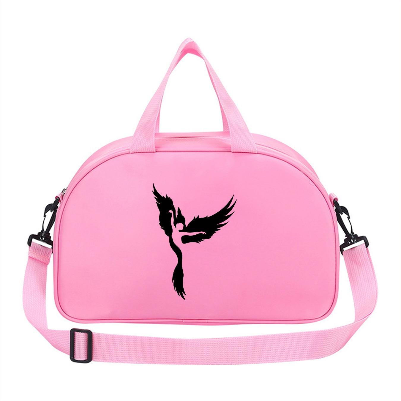 Multifunctional Dancer Wing Print Dance Bag, Unisex Lightweight Travel Backpack, Large Capacity Short Trip Bag, Ideal for Dance Competitions, Vacations, Gifts