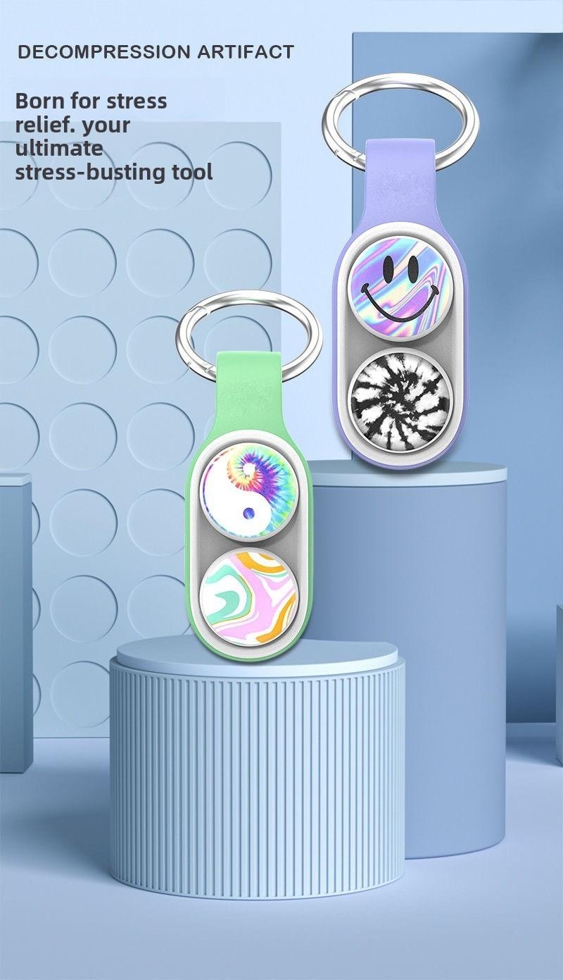 New Finger Stress Relief Keychain, Technology Novelty Boredom Reducer Toy, Unique Anxiety Release Accessory