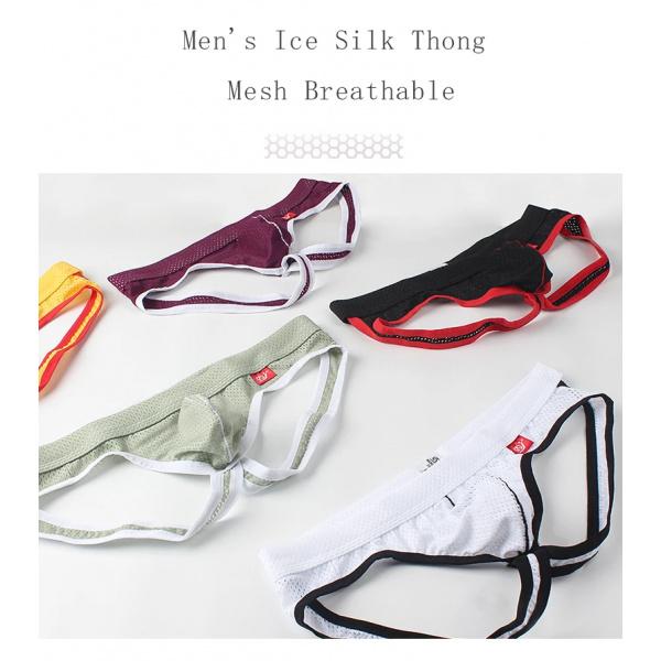 Men's Mesh Jockstrap, Thong Underwear, Gay Underwear, Pouch Backless Erotic Panties, Jock Straps, Lingerie, Breathable Underpants, Slips
