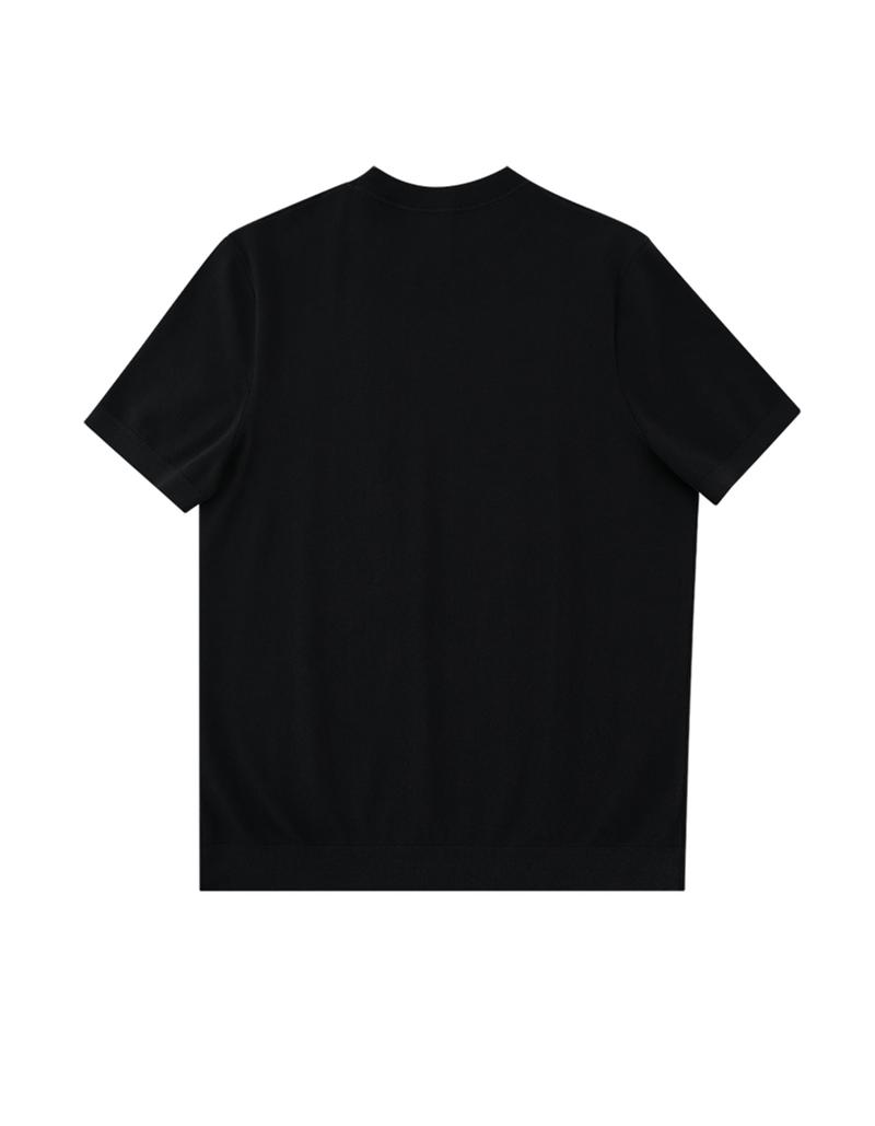 Fioboc Men's Crewneck Knitted T-Shirt Top for Father's Day, Christmas Gifts and Daily Casual, Comfortable, Breathable and Skin-Friendly