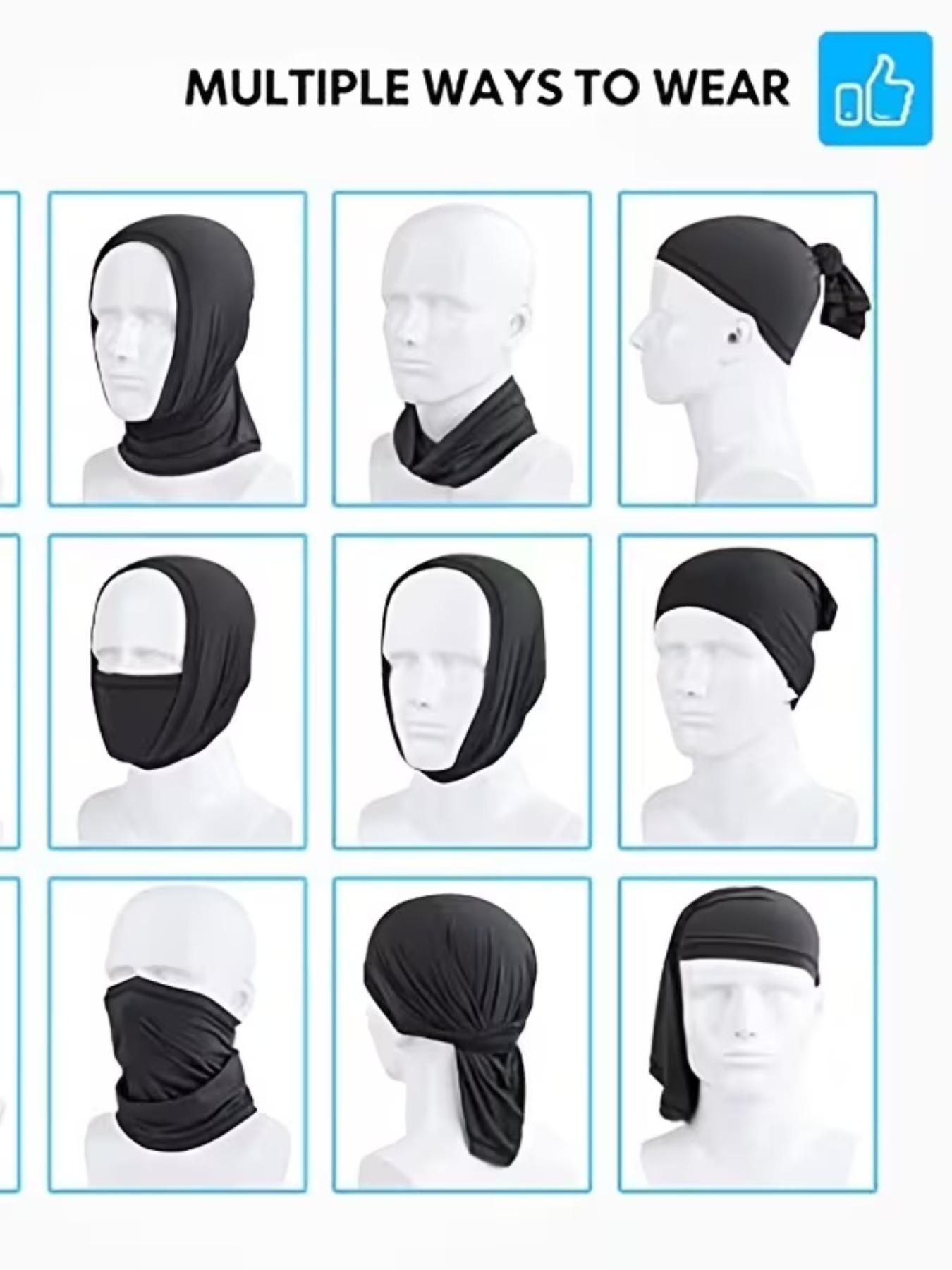 Multifunctional Windproof Face Mask Scarf Set, Convertible Headband/collar, Dust-Proof Breathable Adjustable Mask, Outdoor Activities, Outdoor Dustproof Mask