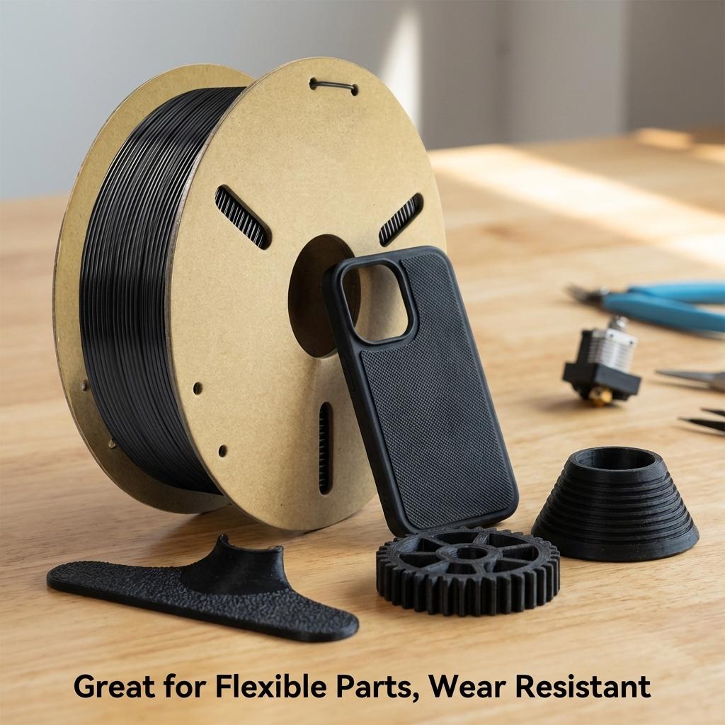 Tpu Filament 1.75mm 250g X 2 Set, Flexible Rubber-Like 3D Printing Material, High Elasticity Tpu for Phone Cases, Shoes, Fdm Printers