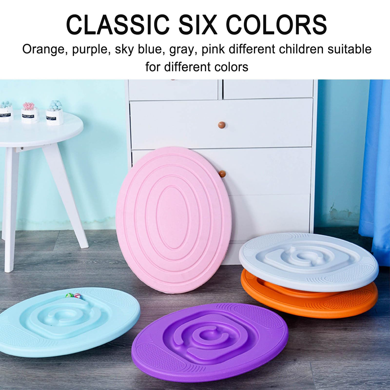 Balance Board Rocker Maze Board with 5 Balls, Children Snail Balance Board, Toddler Physical Therapy Toy,fathersdaygifts Outdoorfun Colorful Durable Balanceboard body coordination training