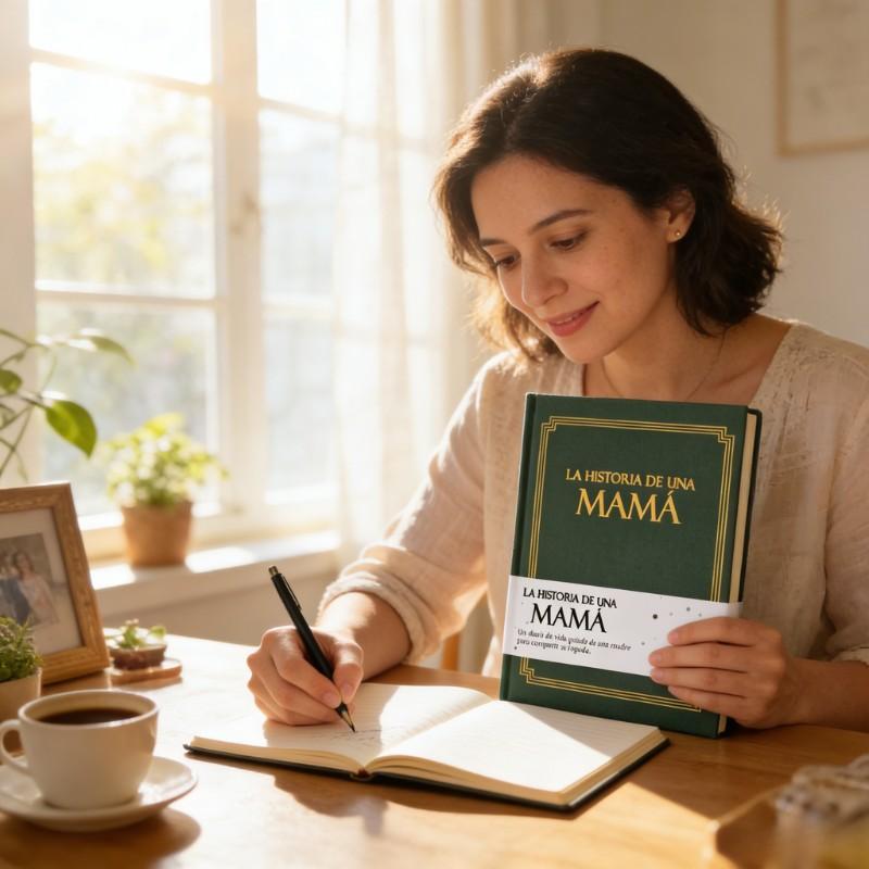 Mom's Life Story Diary Hardcover Edition, Meaningful Memorial Gift, 250+ Guiding Questions, Perfect for Mother's Day Birthday Christmas