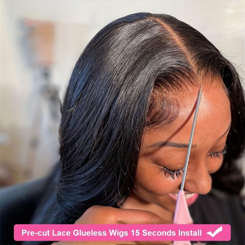 Bling Hair Wear and Go Easy Wear Glueless Bone Straight Human Hair Wig 9x6 7x5 Skinlike HD Lace Closure Straight Pre Cut Pre Plucked 5x5 6x4 Hd Lace for Black Women 180 Density TikTokShopHolidayHaul