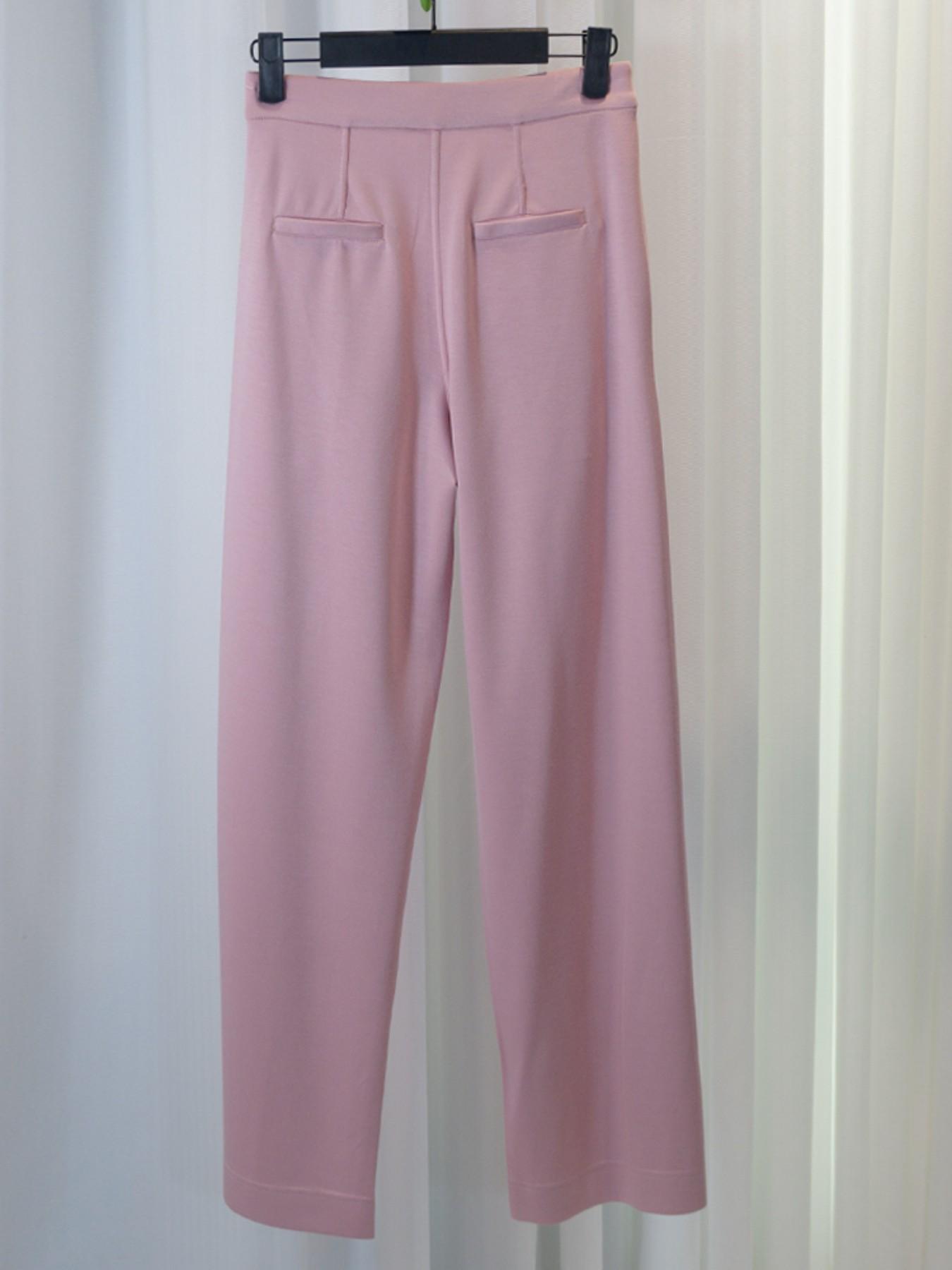 Nyxalulu Spring Summer Slimming High Waist Straight Leg Modal Pants, Comfortable Soft Air Layer, Casual Everyday Wear