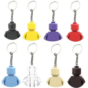Hot Selling Classic Series keychain Mini 3D Character Model Set Building Blocks Assembling Toys Children's Birthday Gifts