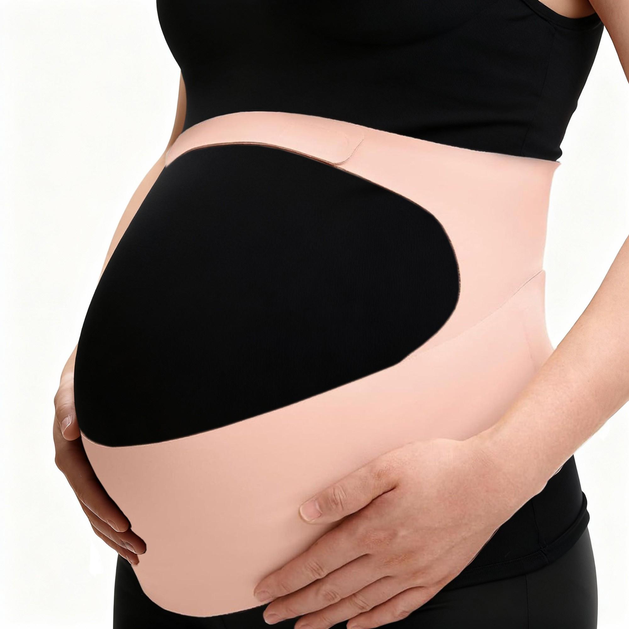 Pregnancy Belly Band, Cozy Support Ergonomic Maternity Belt, Invisible Pregnancy Support for Back, Abdomen, Waist Comfort