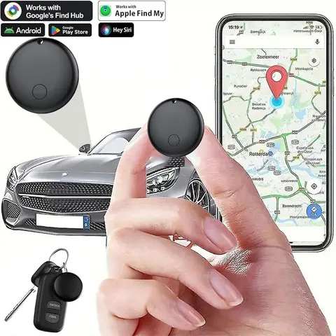 Smart Tag Bluetooth-compatible Luggage Tracker, Magnetic Tracker IP66 Waterproof Air Tracker Compatible with Find My Keys Finder for Keys, Luggage, Backpack, Wallet, Smart Tracking Tag