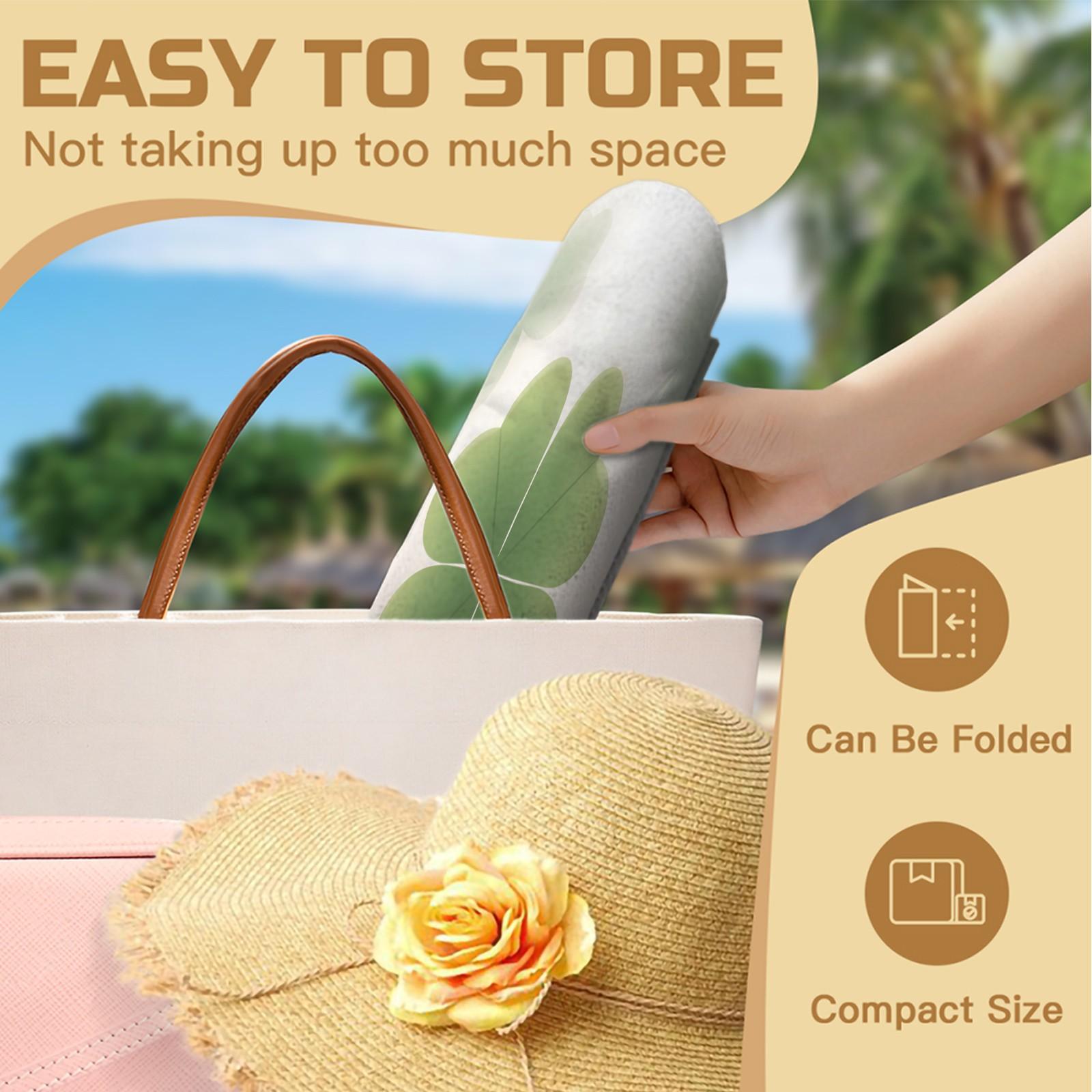 1Pcs Four-Leaf Clover Print Beach Towel, Multiple Styles, Quick Dry Absorbent Microfiber, Lightweight And Sand-Resistant, Suitable For Pool And Beach, Suitable For All People, Ideal Gift Choice
