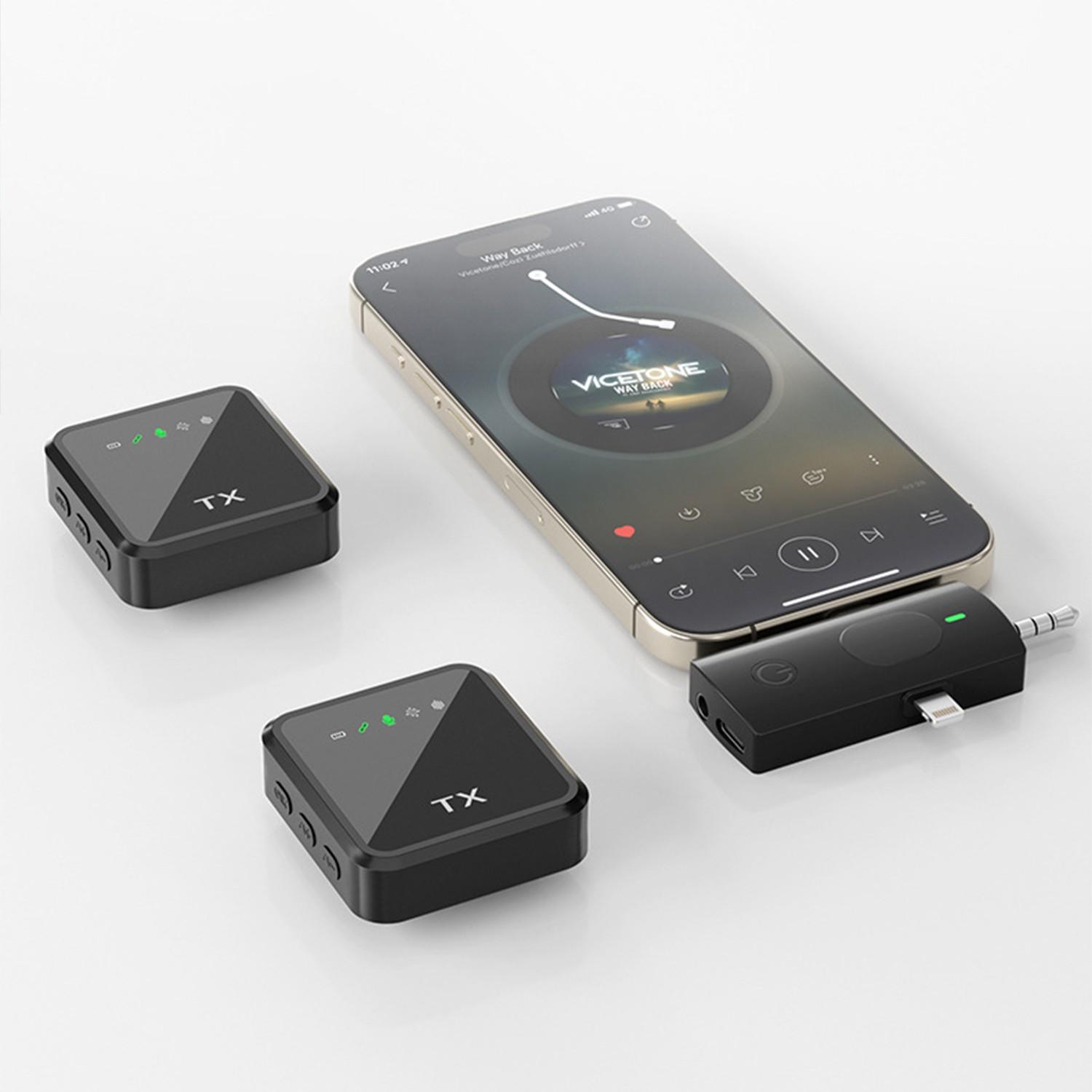 F11 Three-In-One Wireless Lapel Microphone, Short Video Shooting Phone Noise Reduction Live Streaming Mic, Professional Quality Recording