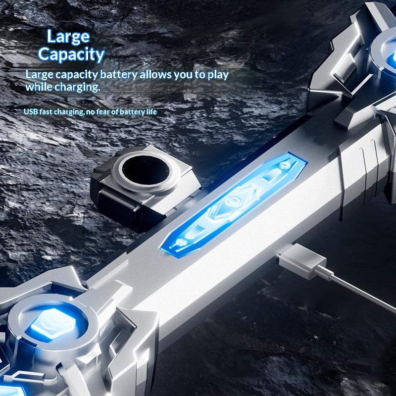 Cyberpunk Light Saber, Extendable Cyberpunk Light Saber with Sound and LED, 32 Color Flowing Effect, Boy Glowing Laser Sword