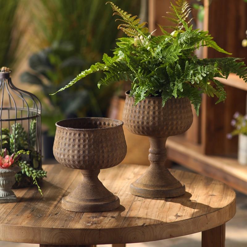 American Retro Distressed Flower Pot Ornaments, Garden Decor, Coffee Shop, Bar, Bed and Breakfast, Courtyard, Balcony, Vase