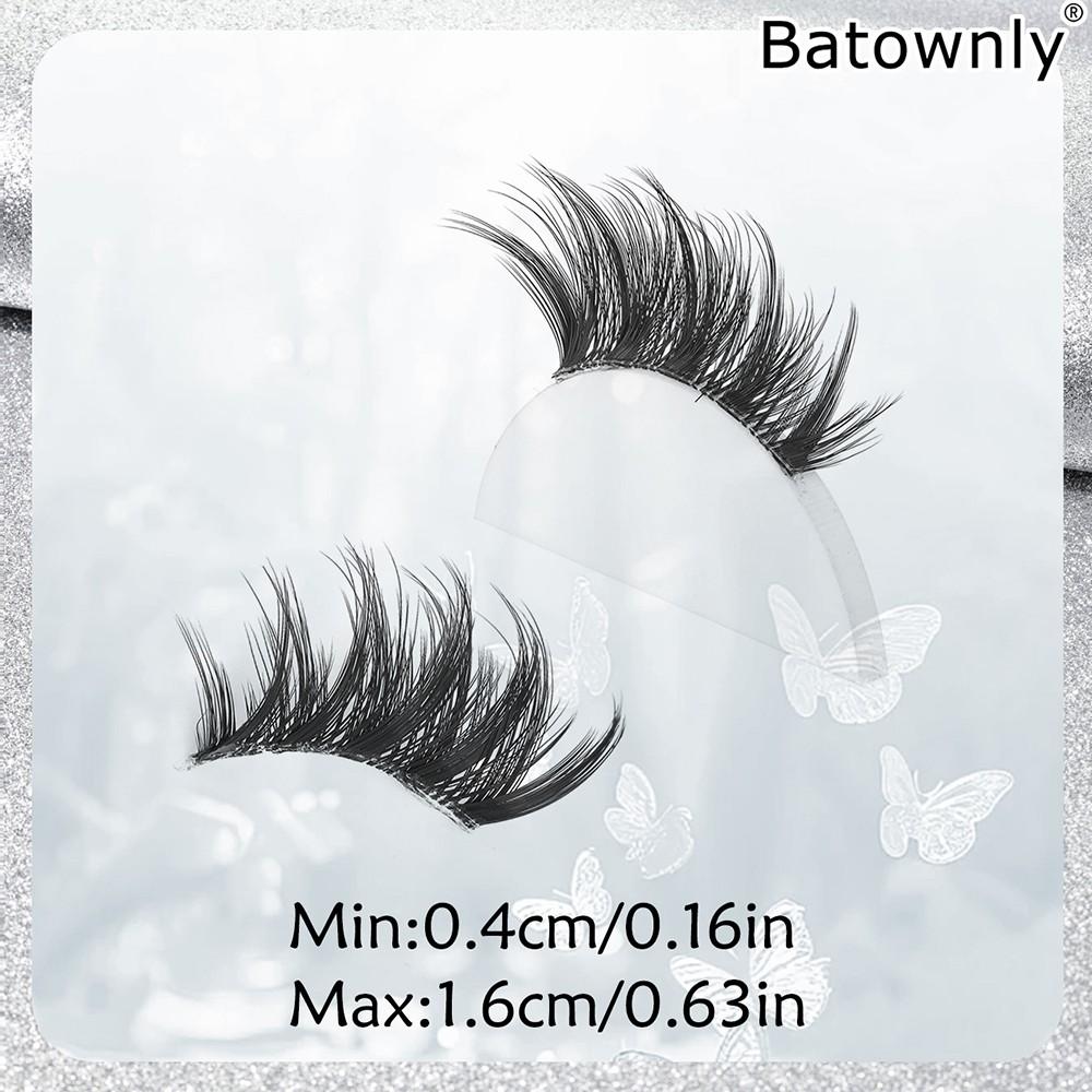 6 Pairs Natural Fluffy False Eyelashes, Pointed Fairy Cluster Design, Long-Lasting Fake Lashes for Daily Use, Perfect for Beginners
