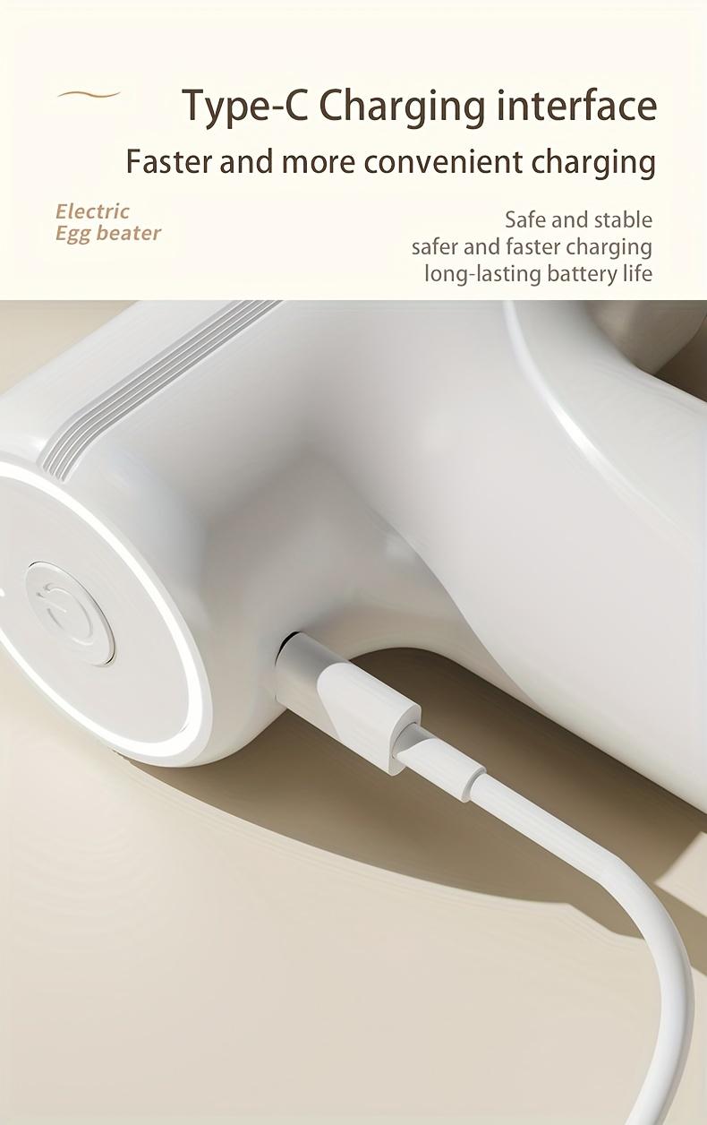 Cordless Electric Hand Mixer 3-Speed Rechargeable Whisk with 2 Detachable Heads Portable Compact Baking Tool for Thin Batter Eggs Cookies for Tiny Kitchen RV Camping Purple & White Cordless Electric Hand Mixer 3-Speed Rechargeable Whisk with 2 Detachable Heads Portable Compact Baking Tool for Thin Batter Eggs Cookies for Tiny Kitchen RV Camping Purple & White