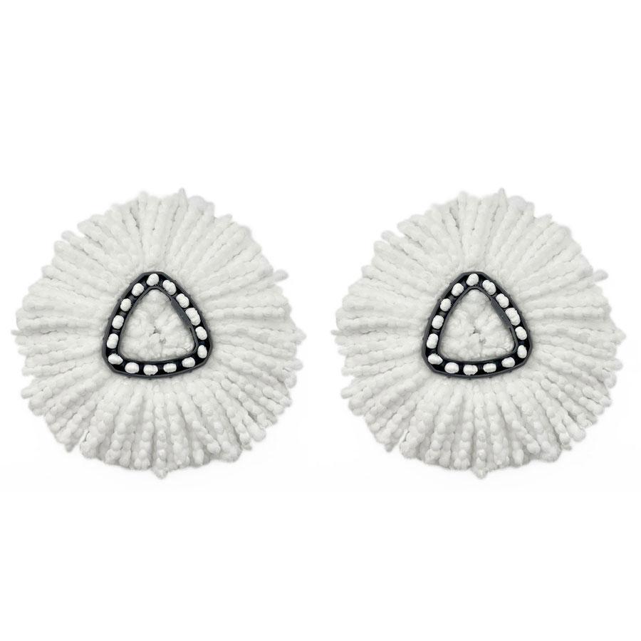 Rotating Mop Head Replacement Part Compatible with O-Cedar, Microfiber Mop Head, Fine Fiber Design, Durable & Efficient Cleaning Solution