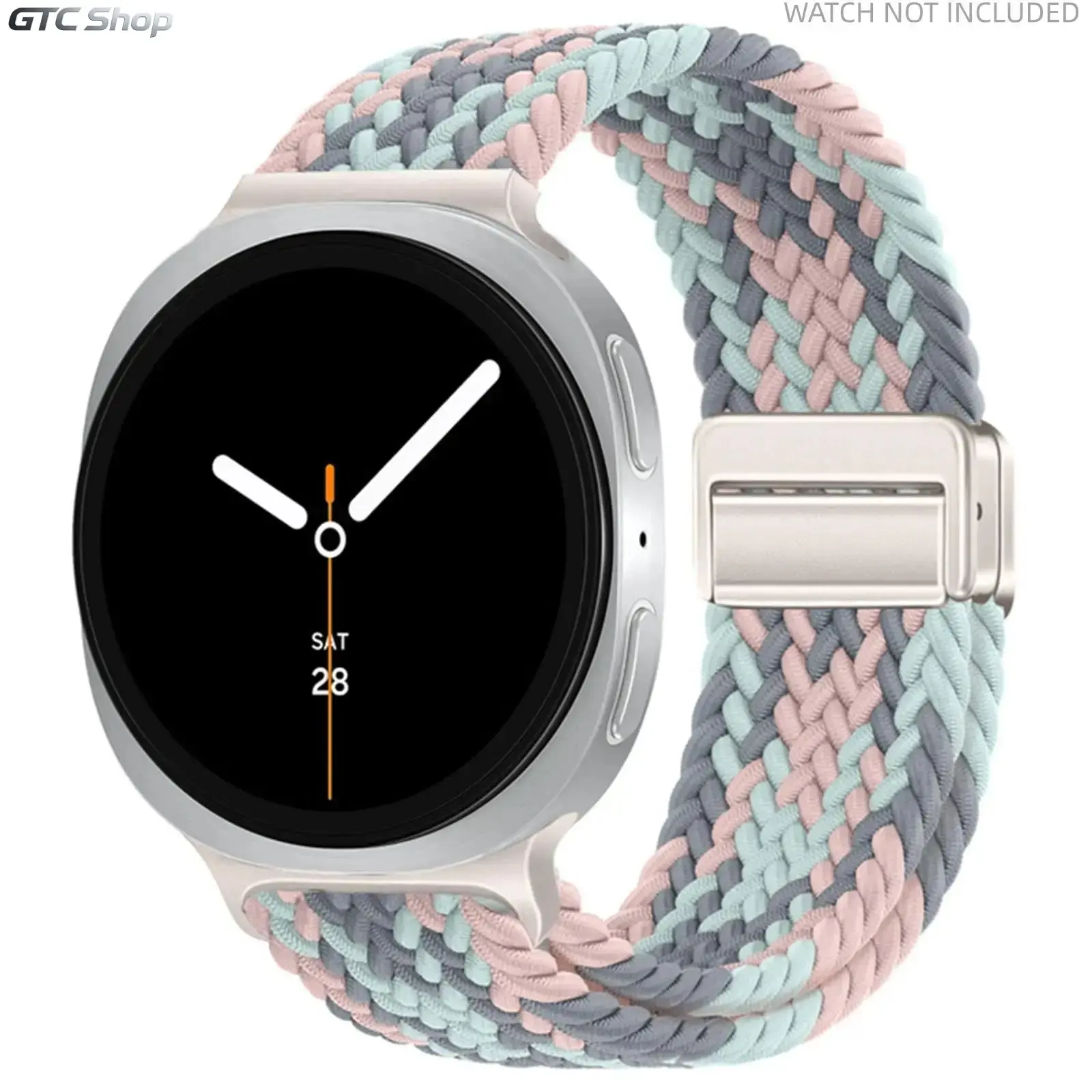 2026 Nylon strap suitable for Samsung Galaxy Watch 8 compatible woven strap 40mm/44mm/46mm classic 2025 edition men's and women's sports nylon elastic strap fashionable versatile strap Smartwatch Strap Smart Watch Straps Aesthetic Durable tiktokshopbackto