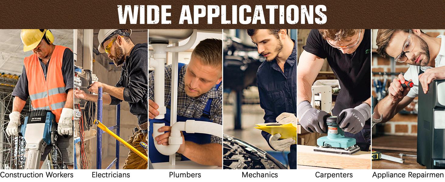 20L Large Capacity Tool Bag, Durable Multi-Pocket Portable Storage, Adjustable Shoulder Strap, Wide Mouth Pouch, Ideal Gift for Electricians