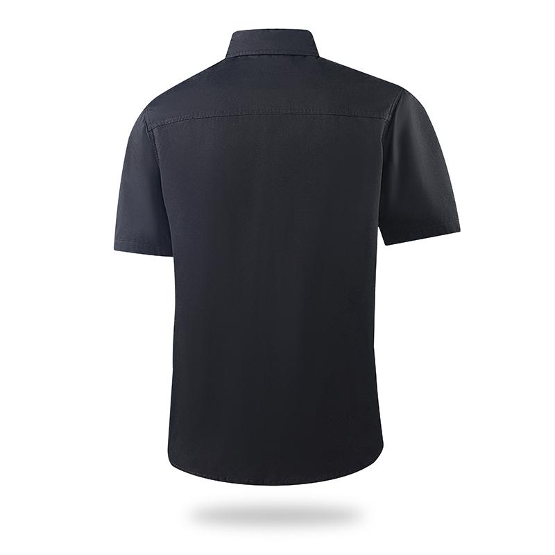 Men’s 100% Cotton Short Sleeve Work Shirts, Multi-color Button-Down Utility Tops, Breathable Casual Summer Outfits for Rugged Mensfashion Style