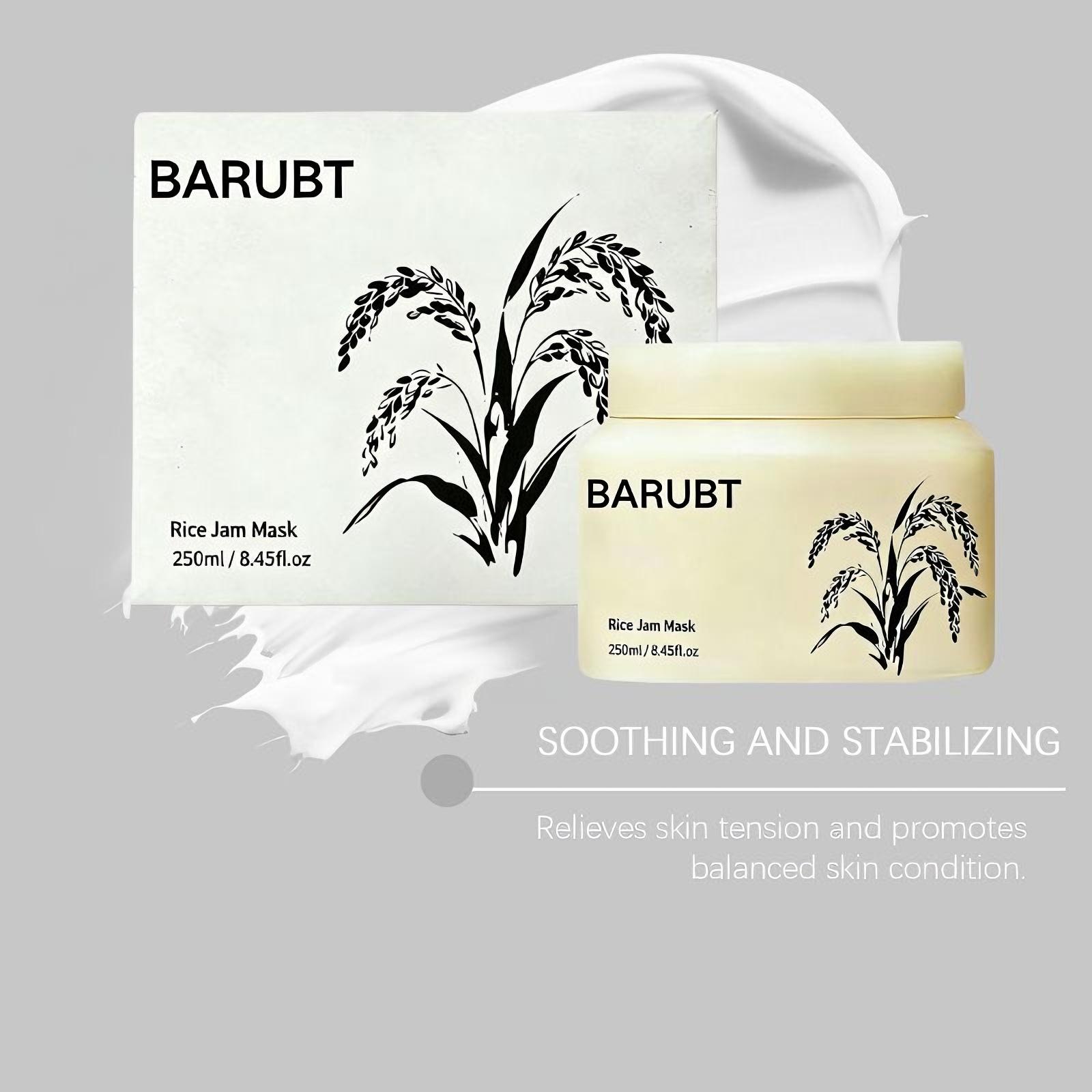 Rice Jam Mask |Rice exfoliator Brightening Gentle Exfoliating, Glow & Smooth Skin Care Lightweight Moisturizing Radiant  Face & Body Mask |(8.45fl.oz)