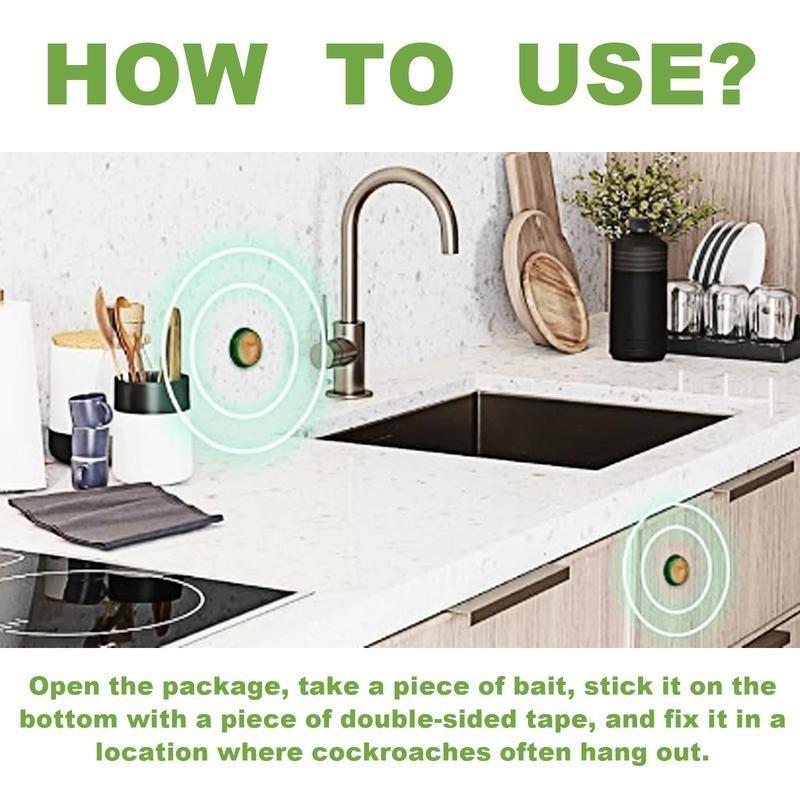 [2pcs]MoonSpry Roach Repellent, Domestic Dormitory Kitchen Powerful Cleaning Cockroach Exterminator Cockroach Gel Bait Pest Control Kit Rodent Repellent Pouches for Indoor & Outdoor Multi-Surface Microfiber Floor Mop roach killer indoor infestation