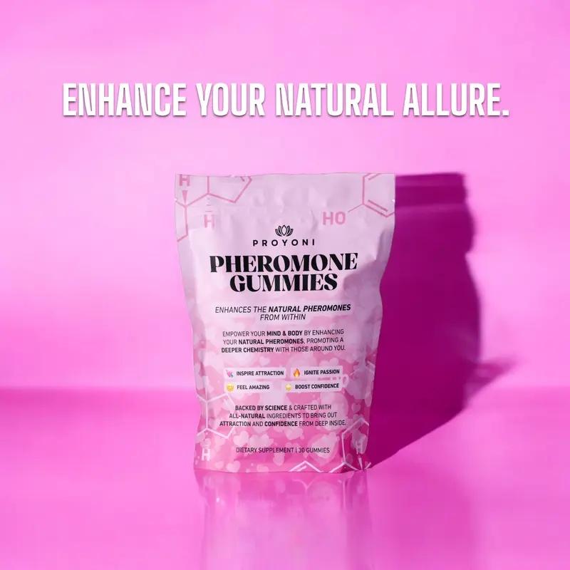 ProYoni Pheromone Gummies | Boost Attraction & Confidence | Delicious Mixed Berry Flavor | 60 Gummies Healthcare Natural