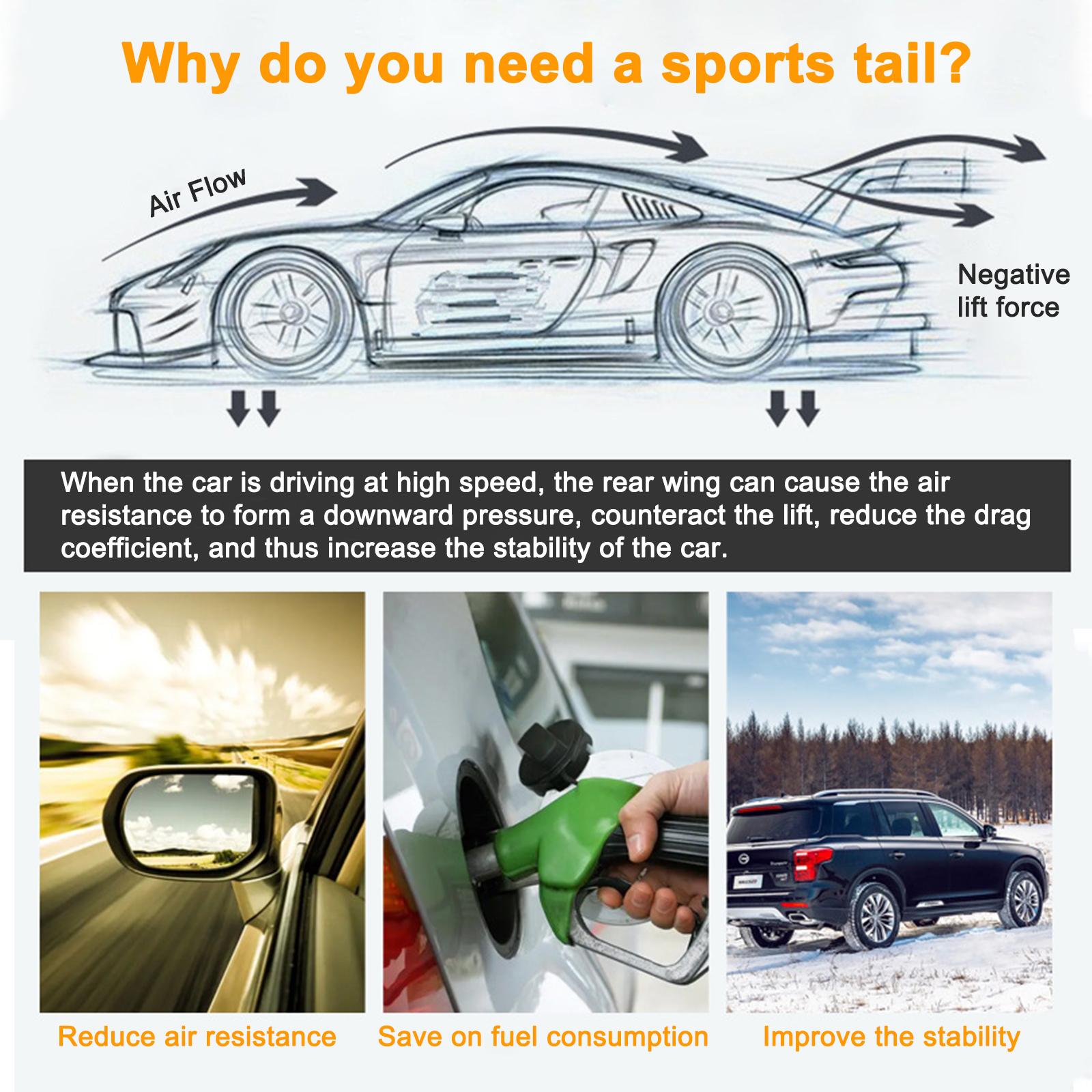 Universal Sporty Trunk Spoiler Lip Roof Tail Wing Length Adjustable 45.5" to 51.1" Trunk Wing Durable Material Tail Decoration Punch-Free Installation Fit for Car Sedan Glossy Black Universal Sporty Trunk Spoiler Lip Roof Tail Wing Length Adjustable 45.5" to 51.1" Trunk Wing Durable Material Tail Decoration Punch-Free Installation Fit for Car Sedan Glossy Black