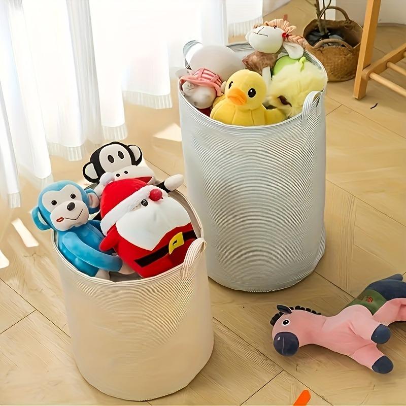 Large Capacity Foldable Laundry Basket | Reinforced Handle Design, Durable & Minimalist Organizer for Clothes & Toys, Ideal for Bathroom & Bedroom Use – Multifunctional Home Storage Bin Holds Up to 90 Items