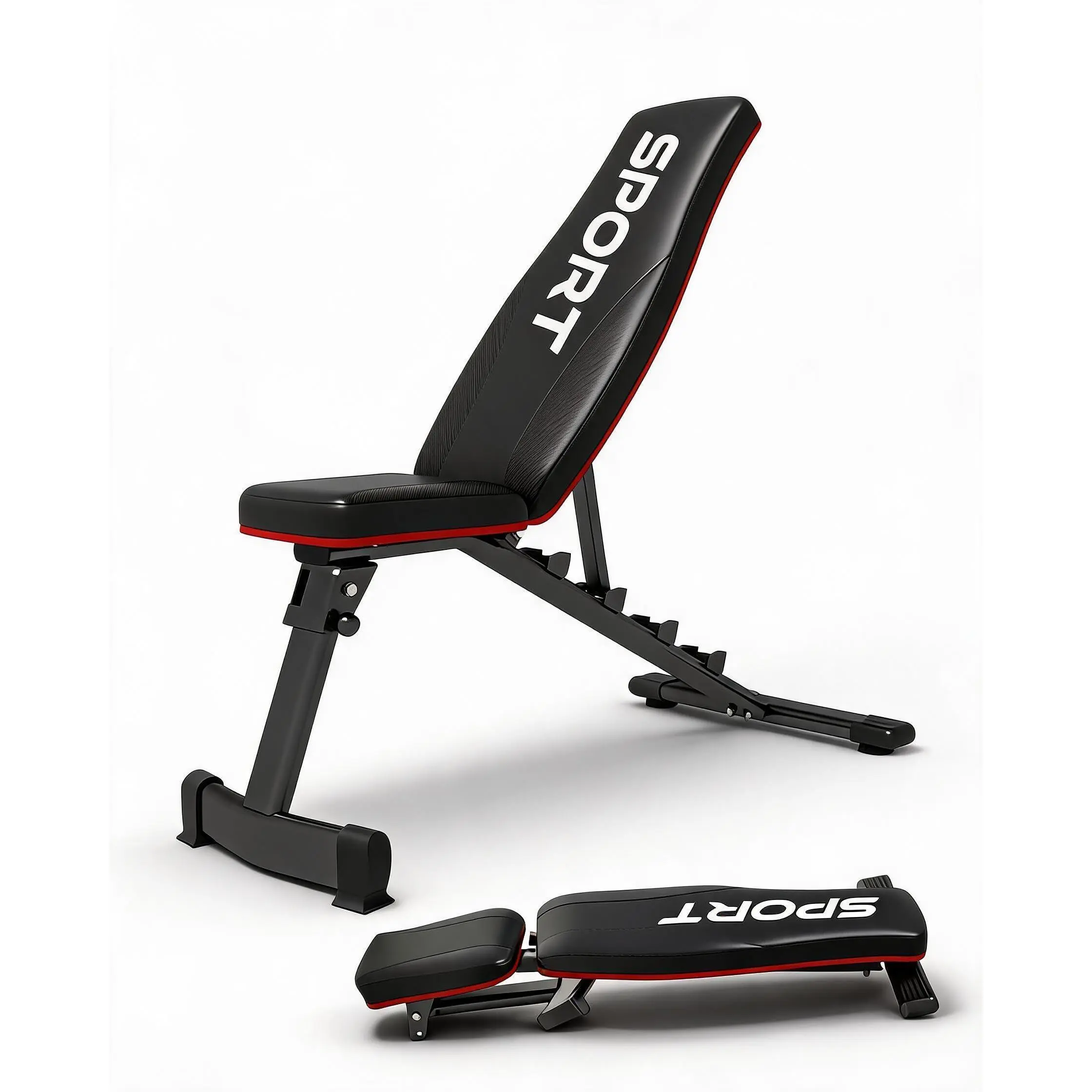 Garvee Adjustable Foldable Incline Decline Weight Bench for Home Gym Full Body Strength Training with 660 LBS Capacity