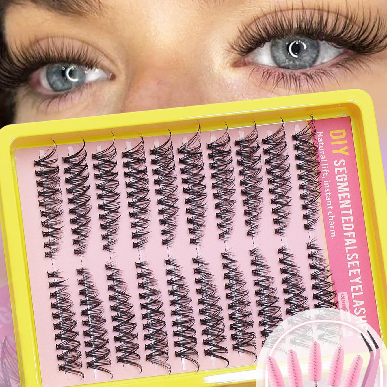 Fox Puppy Series 180 Mixed Length 30D Natural Eyelashes, Comfortable Wear, Waterproof, Durable, Transparent, Non-Irritating Makeup Tool