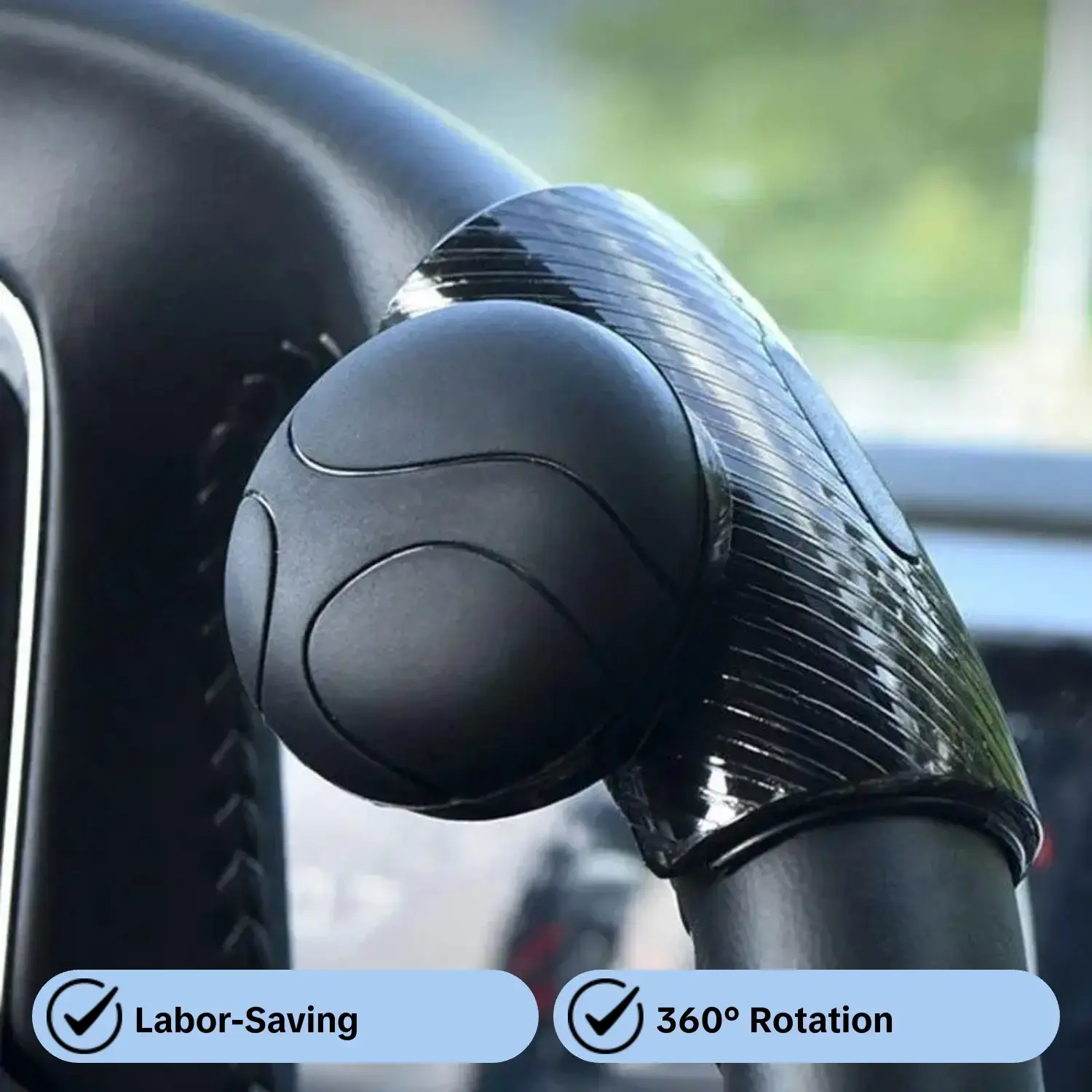 Car steering wheel booster silicone power ball steering labor-saving auxiliary vehicle bearing steering wheel booster ball Upgrade Your Car with a 360° Steering Wheel Spinner Knob Power Handle Ball BoosterKnob Wheel Strengthener!