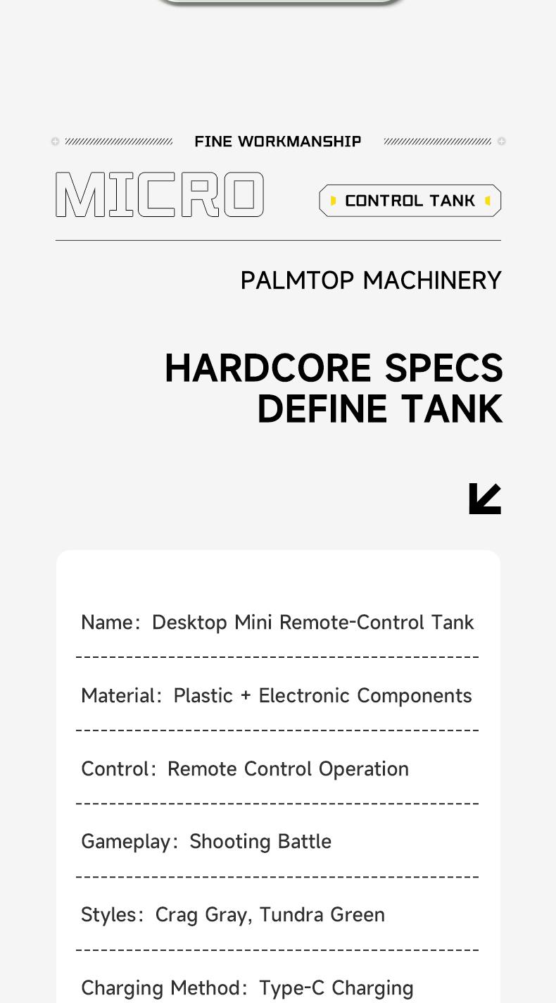 BRRRRT 1/64 Scale Remote-Controlled Tank, Military Tank Model with Infrared Combat System and Rotating Turret, 2.4GHz RC Vehicle Toy, Suitable for Children and Adults, Engineering Vehicle Toy, 4x4 Off-Road Vehicle, Christmas Gift for Adults and Children.