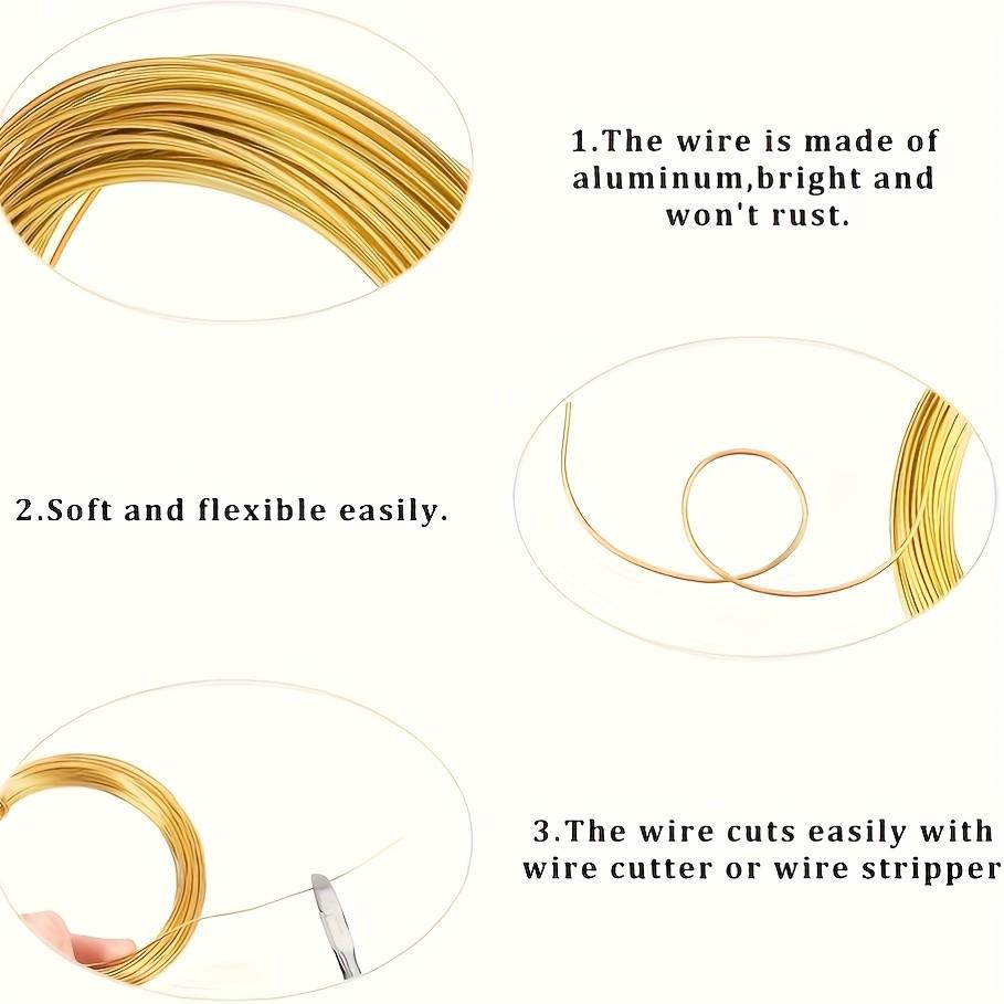 7 Rolls 1.0mm X 196.85 Inches Colorful Aluminum Craft Wire, Smooth Ends, Ideal for Art Projects and Creative Weaving, Decorative Metal Wire