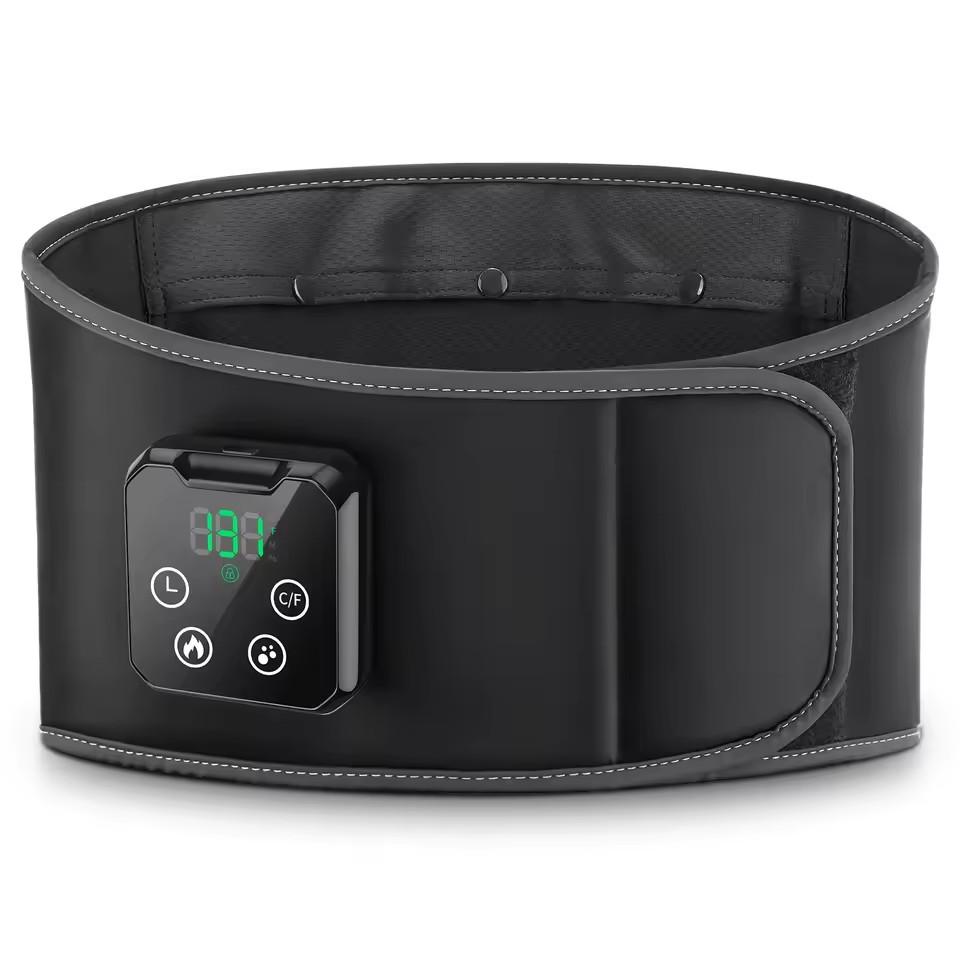 Back Heating Pad, Waist Massager, Heated Belt, Adjustable 3-Level Heat Vibration, Wireless Portable Massage, Touchscreen Control