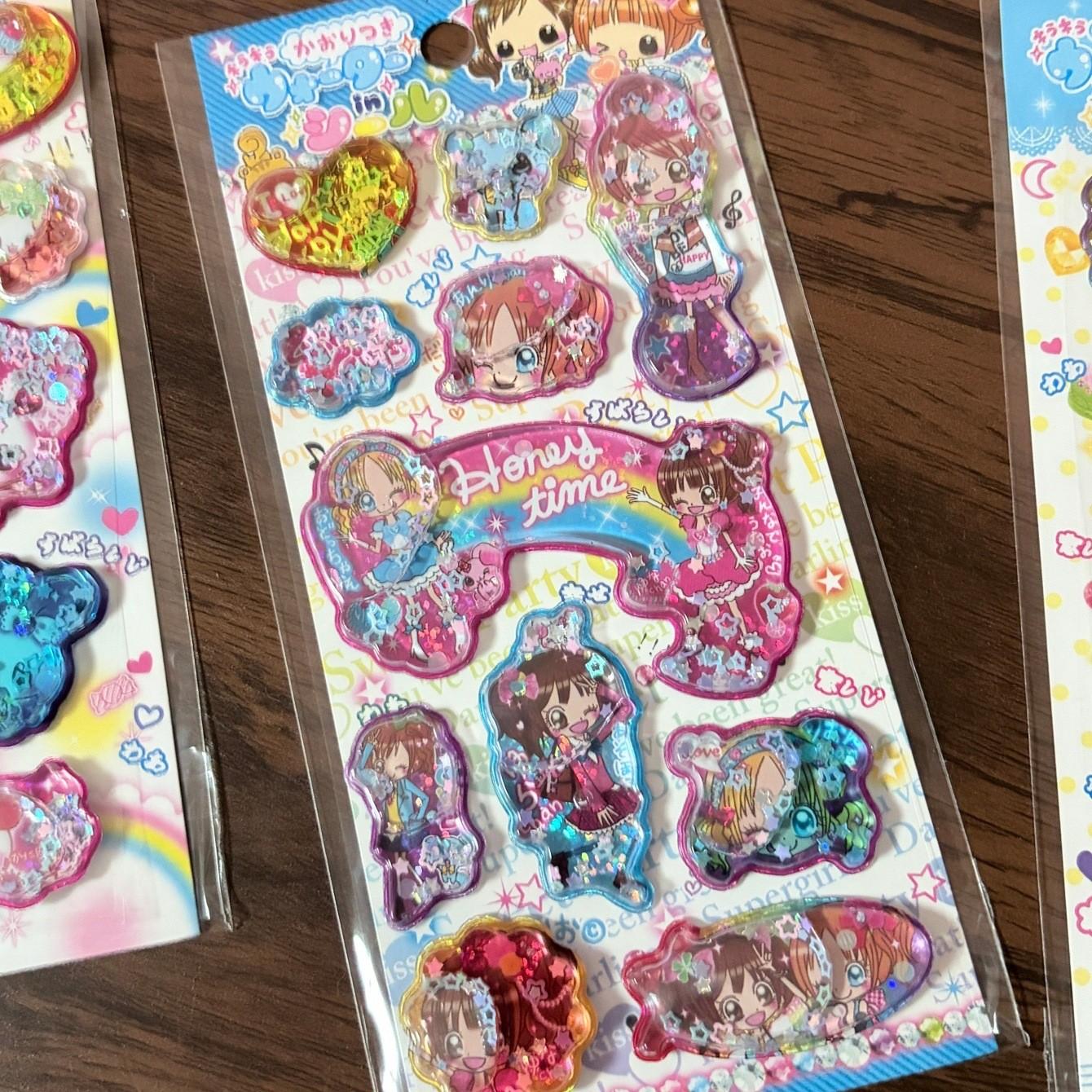 Cute Cartoon Bubble Sticker, Thick 3D Foam Decal, Girl & Bear Design, Phone Decoration, Notebook Planner DIY Decor, Adhesive Exchange