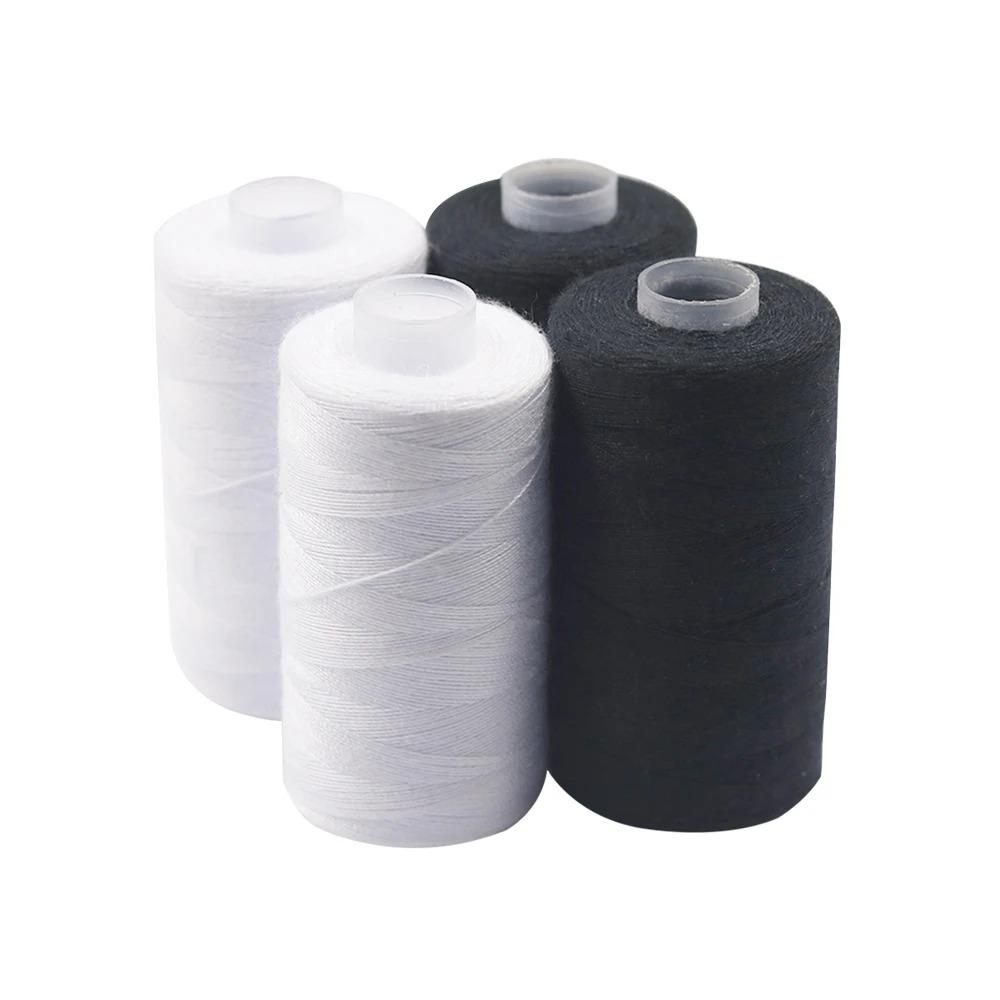 4 Pack Durable Polyester Thread 500m, Generous Length, Strong Sewing Threads for Clothing, and, Ideal for Sewing Supplies, Sewing Machine Thread