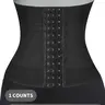 Women's Solid Tummy Control Compression Waist Trainer, Hook and Eye Closure High Waist Body Shaper, Women's Shapewear Clothing for Postpartum Recovery