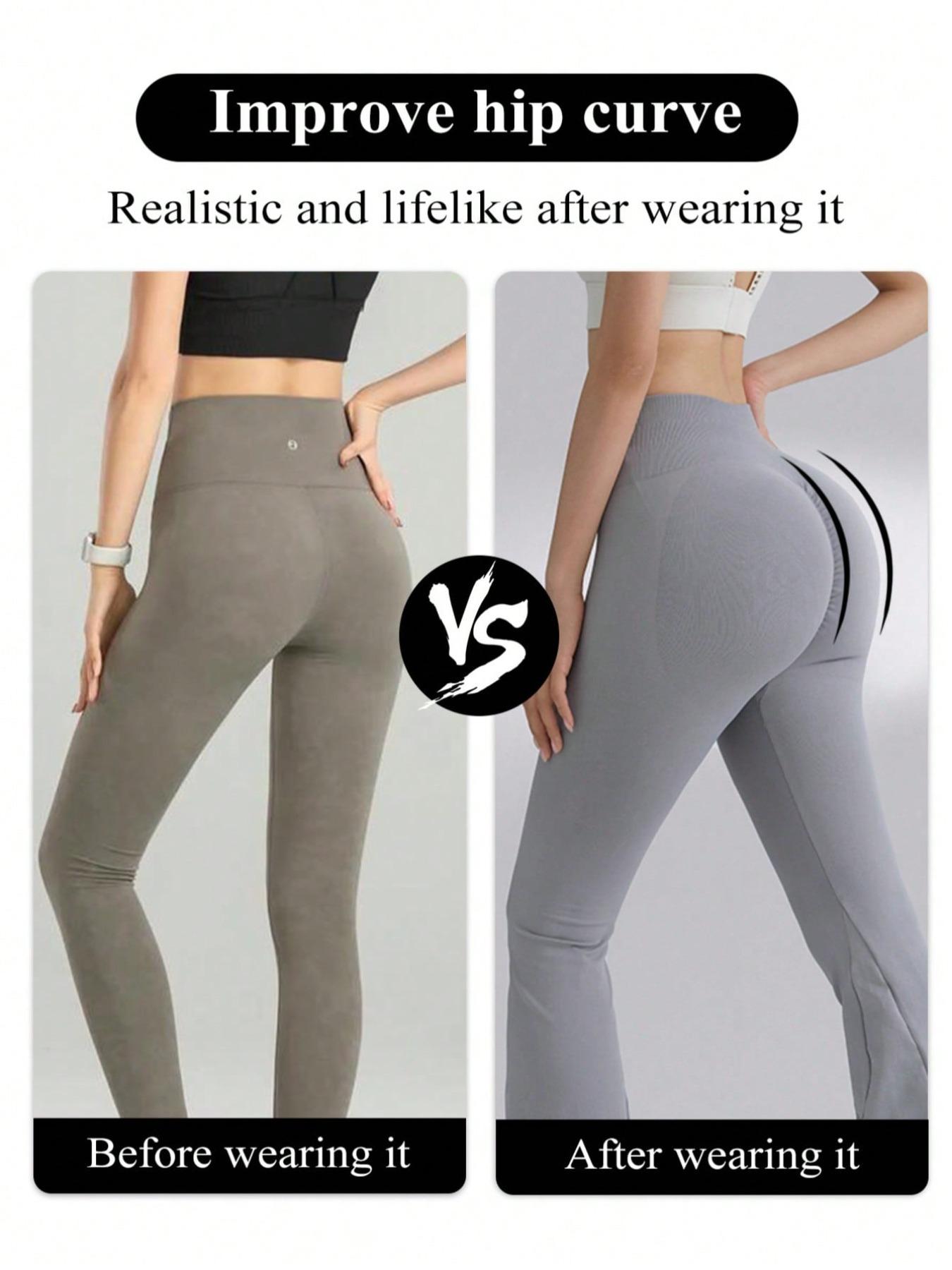 Bestselling European And American Brown Silicone Butt Lifting Open-Crotch Pants, Sexy Realistic Thickened Hips Silicone Fake Butt Shapewear For Curve Shaping