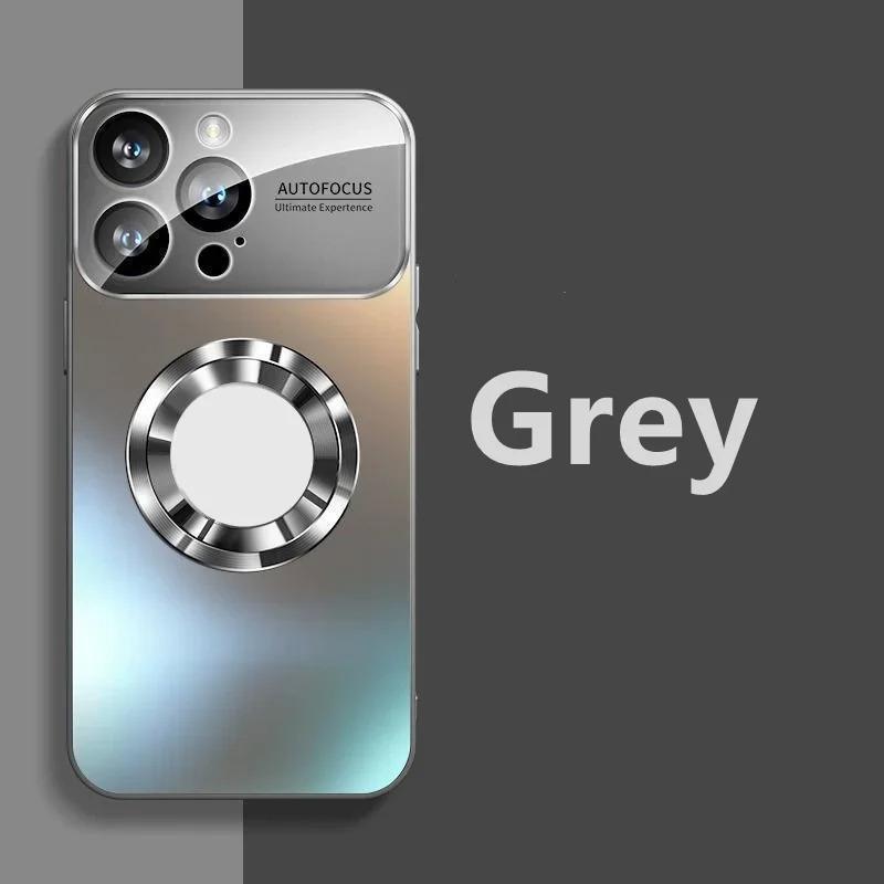 2026 New Titanium Metallic Matte Case For iPhone 17 Air 16 15 14 13 12 11 Pro Max Plus For Magsafe Lens Camera Protection Cover Cellphone Protective