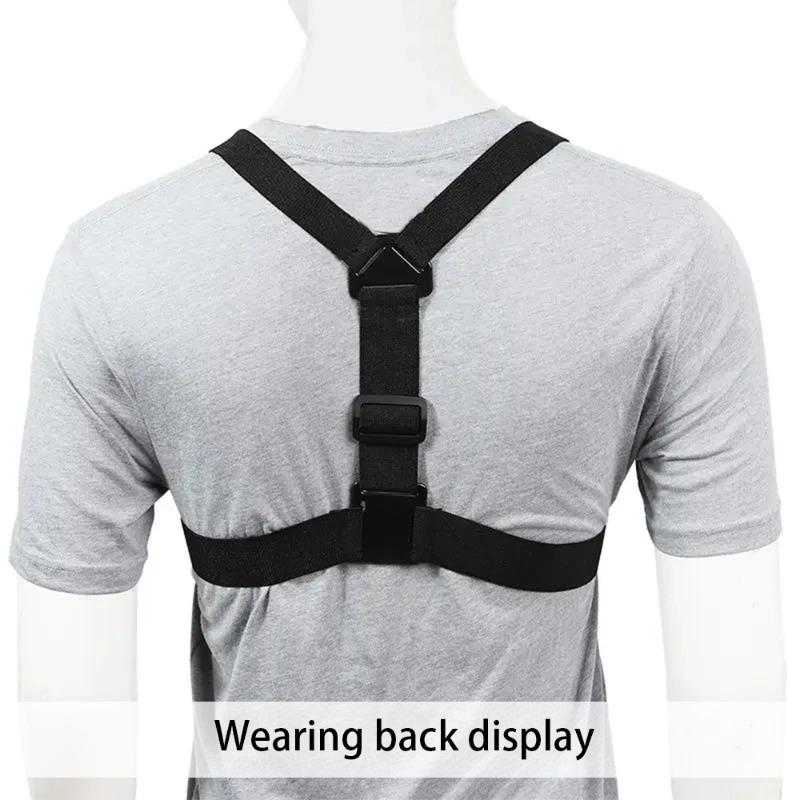 Multi-Functional Adjustable Five-In-One Chest Strap, Versatile Use, Universal Sports Action Camera Phone Clip, Outdoor Cycling Fishing Vlog Mount, Sport Photography Accessory