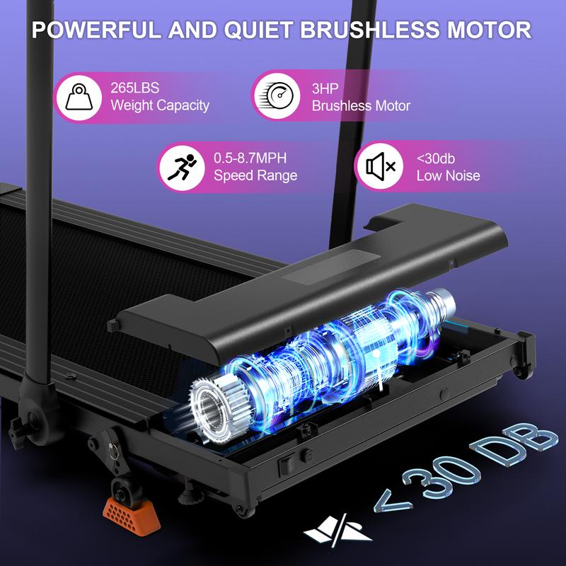 8.7MPH LICHICO Treadmill with 4-Level Incline, Flat/Incline Modes, Remote Control, Quiet Motor, Stable 2-in-1 Running Machine for Home & Office Fitness 8.7MPH LICHICO Treadmill with 4-Level Incline, Flat/Incline Modes, Remote Control, Quiet Motor, Stable 2-in-1 Running Machine for Home & Office Fitness