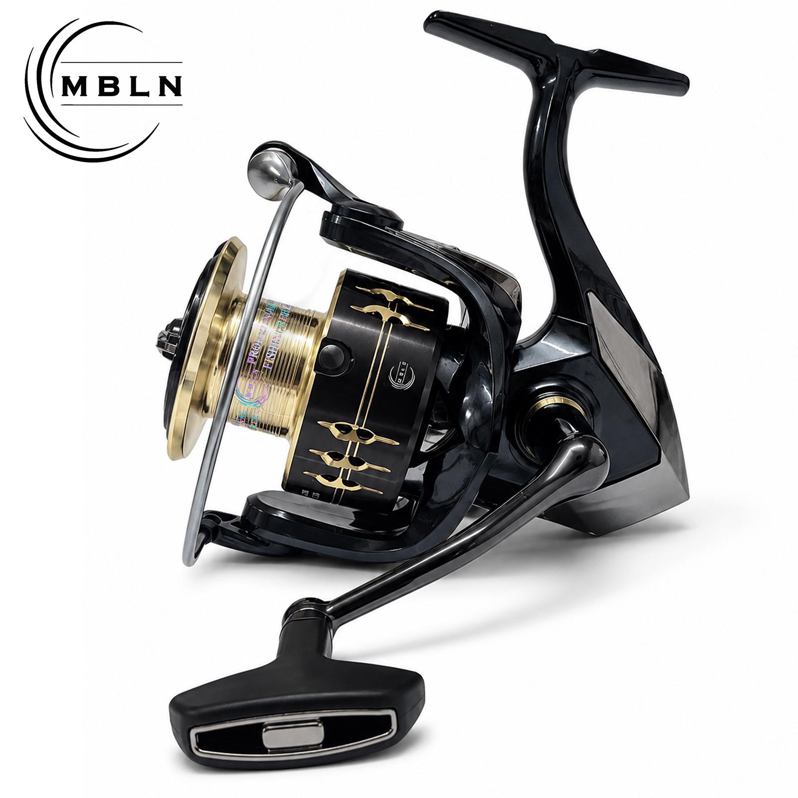 MBLN Saltwater Spinning Reel, Full Metal Spool Handle, Long Cast Fishing Reel, Durable Fishing Equipment, Ideal for Anglers