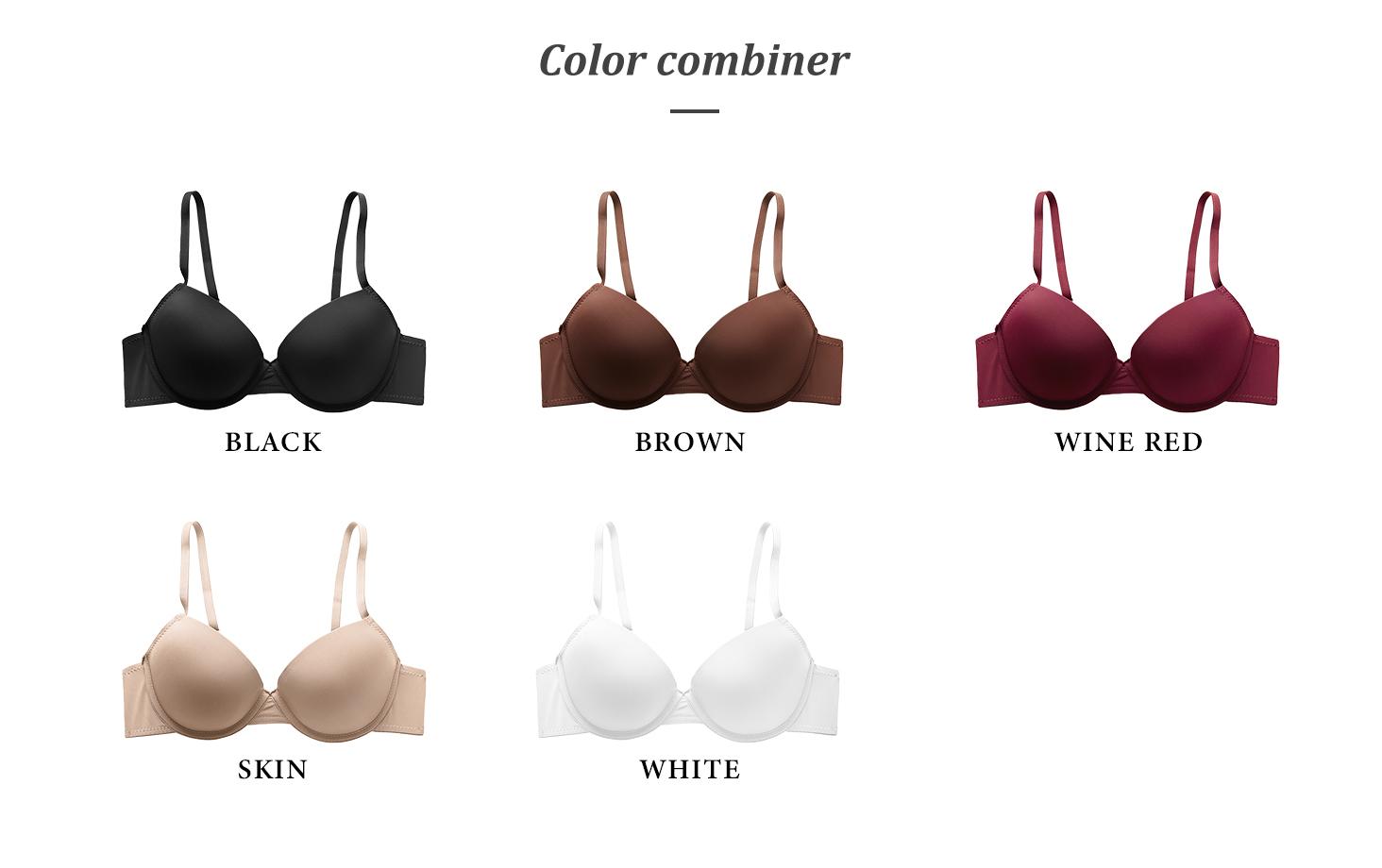 5-Pack Women's Underwire T-Shirt Bras – Soft, Breathable, Seamless support Comfy push bra bras women