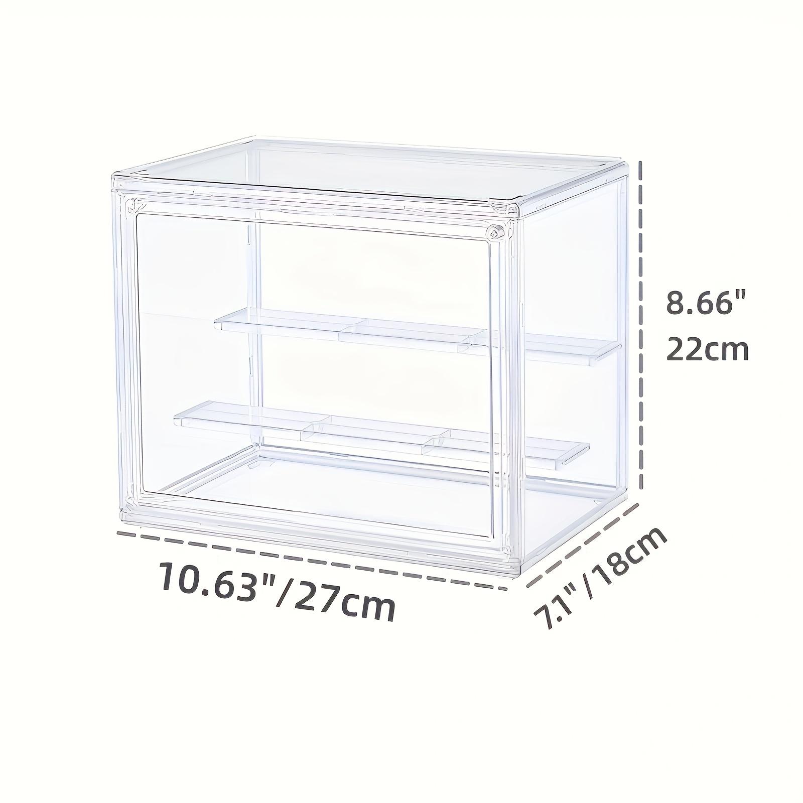 Transparent stackable display stand, collection figure multi-layer dust storage box