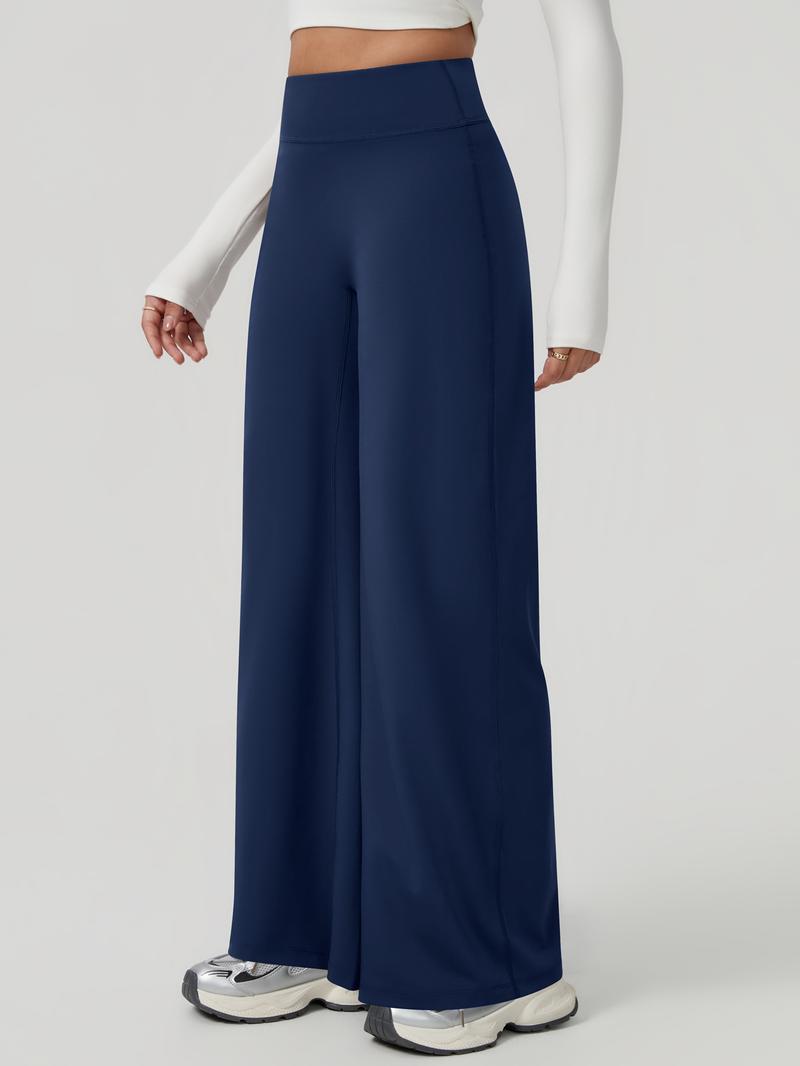 Women's High-Waisted Wide-Leg Pants, Casual Chic Trousers, Comfortable Loose-Fitting Design, Soft Breathable Fabric, Perfect for Daily Wear & Sports