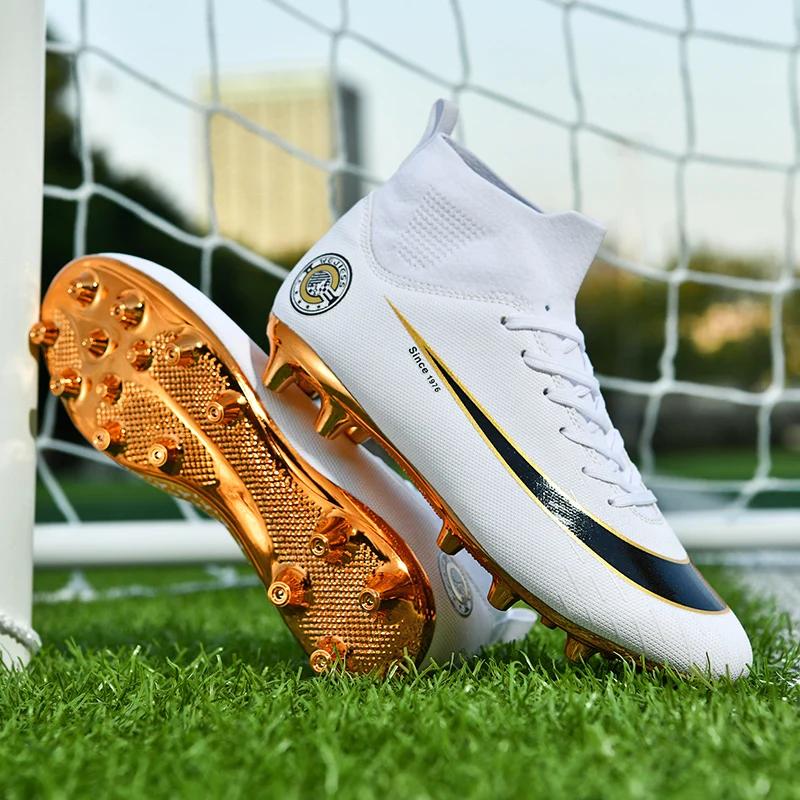 2024 Hot-Selling men's football shoes AG long spikes football shoes boys and girls student Wear-Resistant Training Shoes ，Outdoor Non-Slip outdoor football grass training shoes,shoes Size35-45 charlie jones  cleats