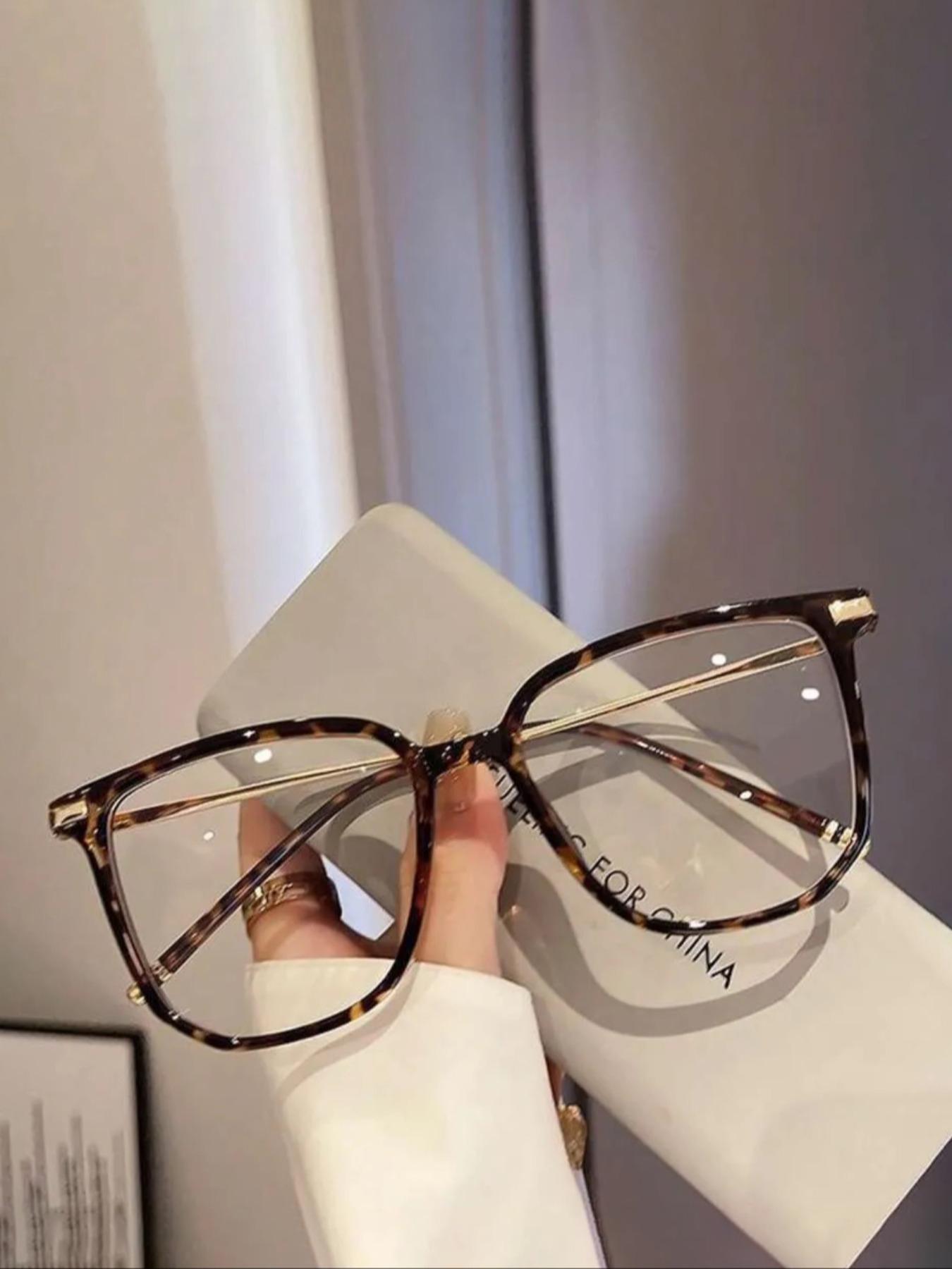 Women's Blue Light Blocking Glasses, Fashionable Design, Stylish Square Frames, Lightweight Comfort, UV Protection, Reduces Eye Strain & Migraine Relief