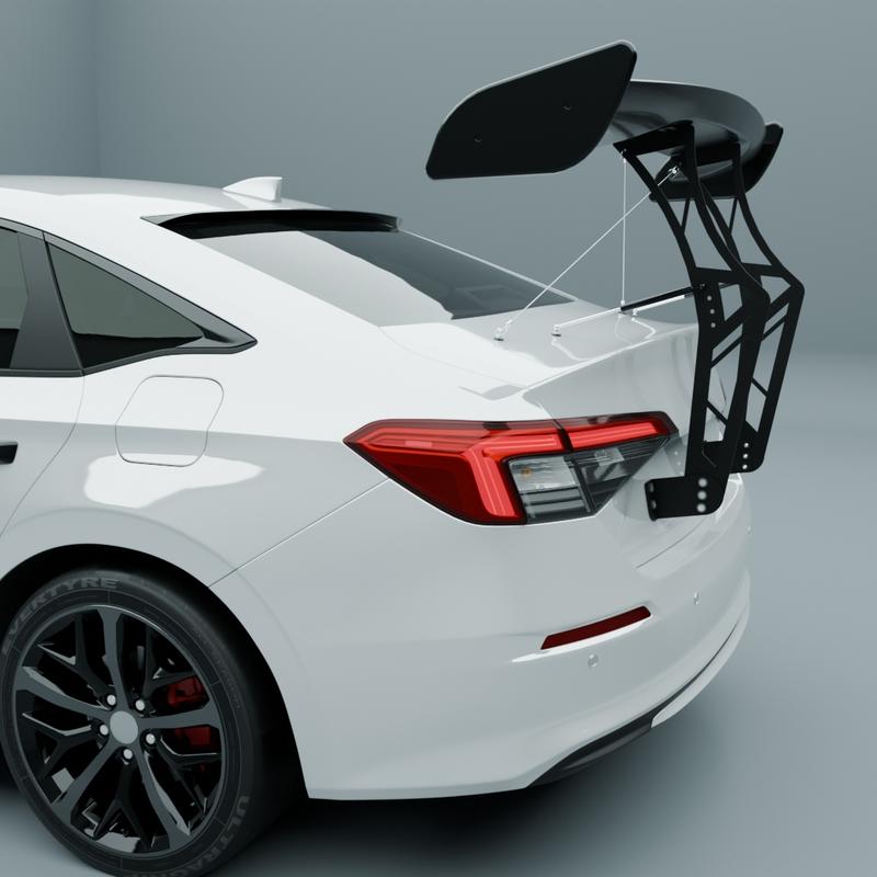 MUTUSAISI Universal 55inch GT Racing Spoiler Chassis Mount Trunk Wing Accessories for Most Vehicles MUTUSAISI Universal 55inch GT Racing Spoiler Chassis Mount Trunk Wing Accessories for Most Vehicles