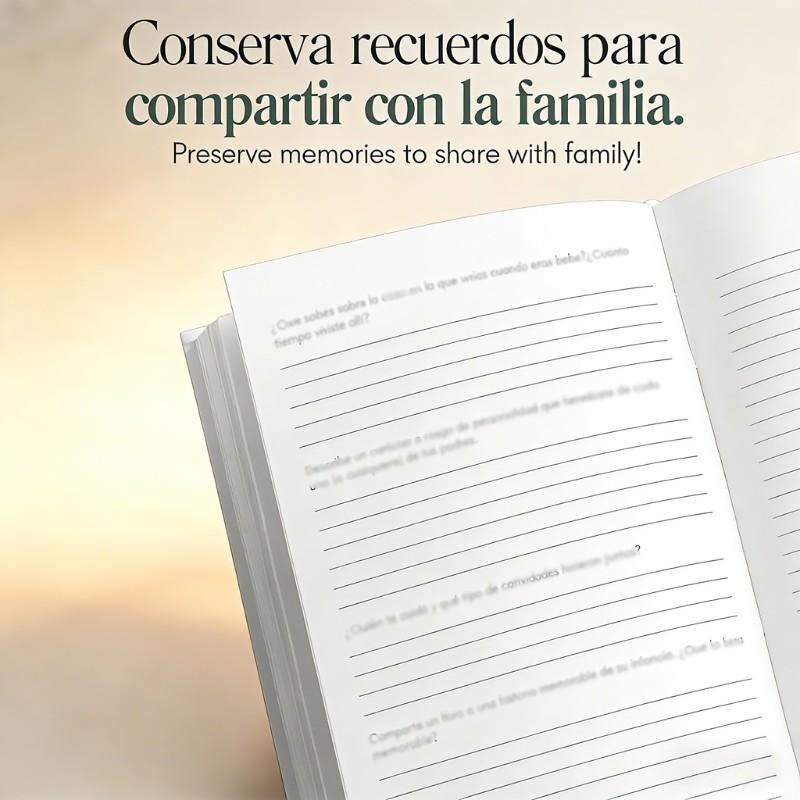 Grandmother's Life Story Diary Hardcover, Meaningful Memorial Gift, 250+ Guiding Questions, Perfect for Mother's Day, Grandparents' Day, Birthday