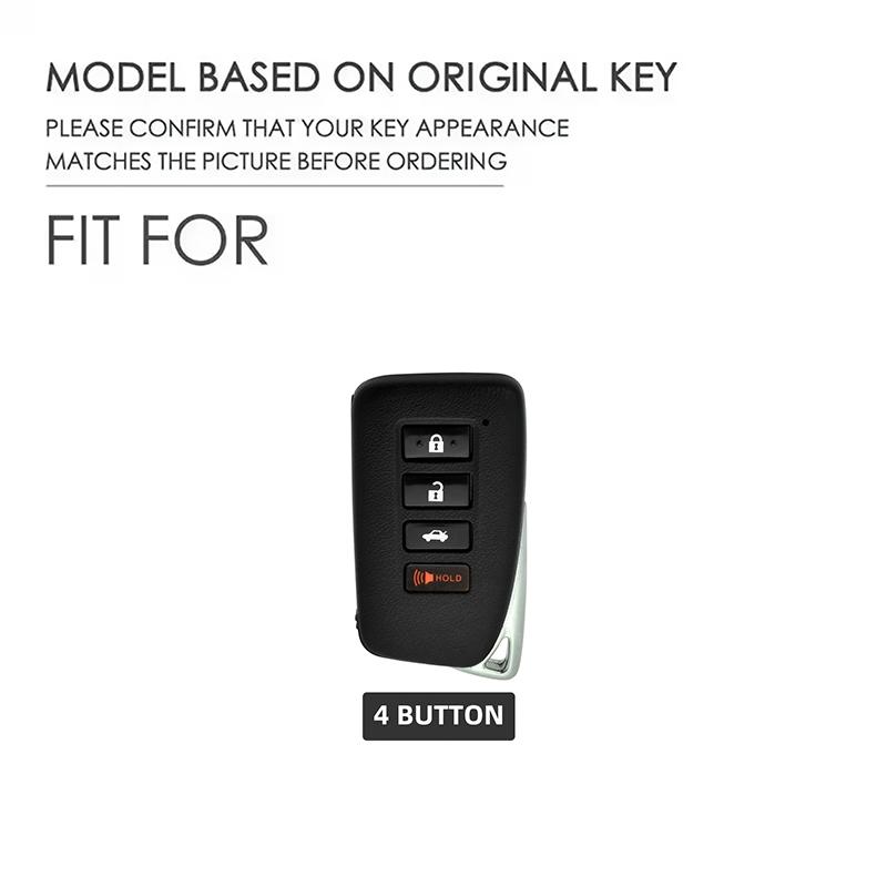 Tpu Car Key Case Cover for Lexus Es250/es300h/es350/rx300/rx350/rx450h/nx300/nx3, 4 Buttons Fob Holder, Durable Protective Accessory